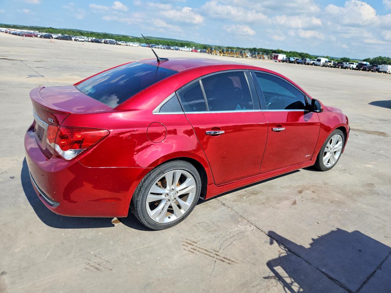 2014 Chevrolet Cruze Ltz Red vin: 1G1PG5SB2E7365728
