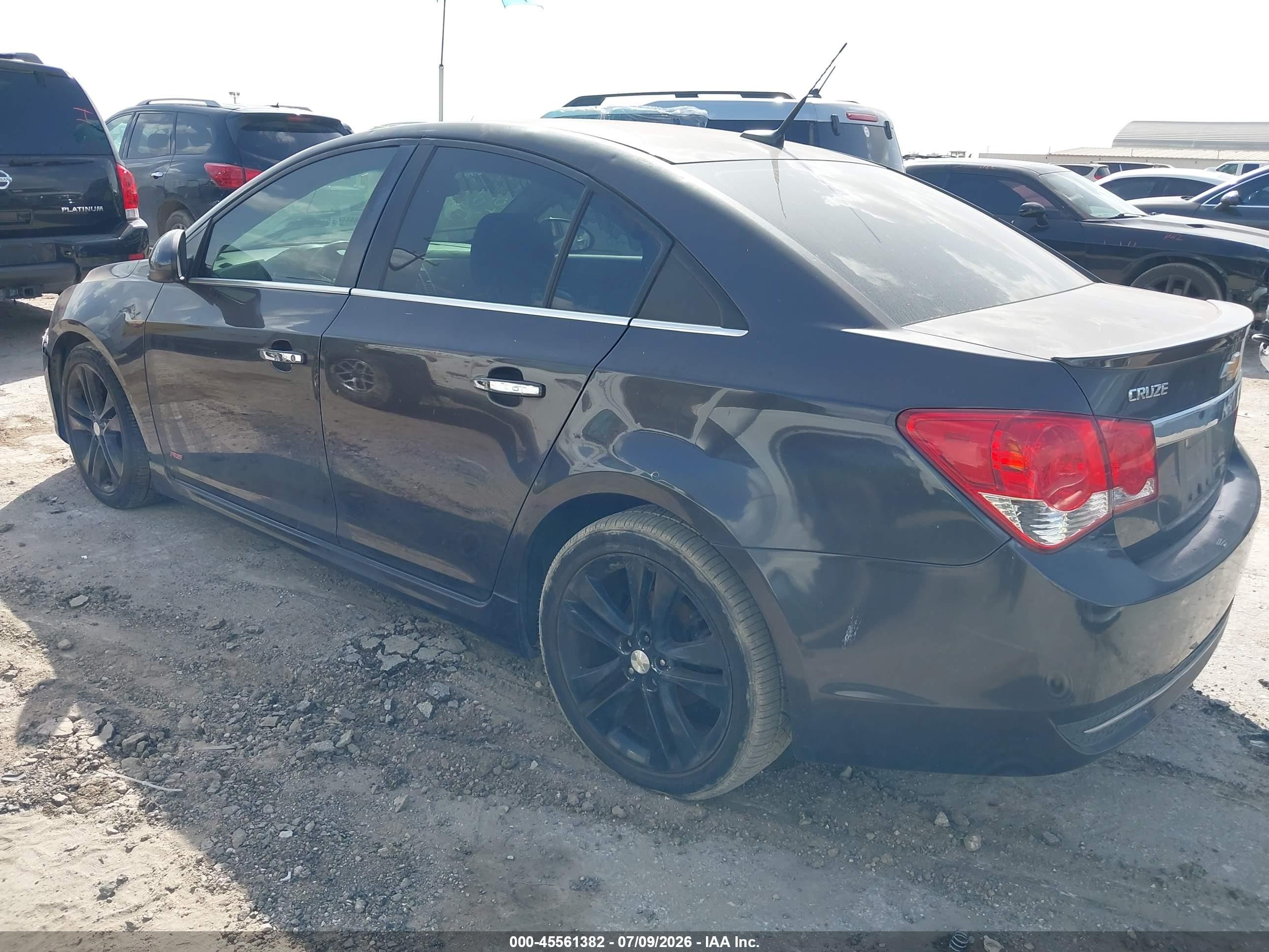 2014 Chevrolet Cruze Ltz Gray vin: 1G1PG5SB2E7434725