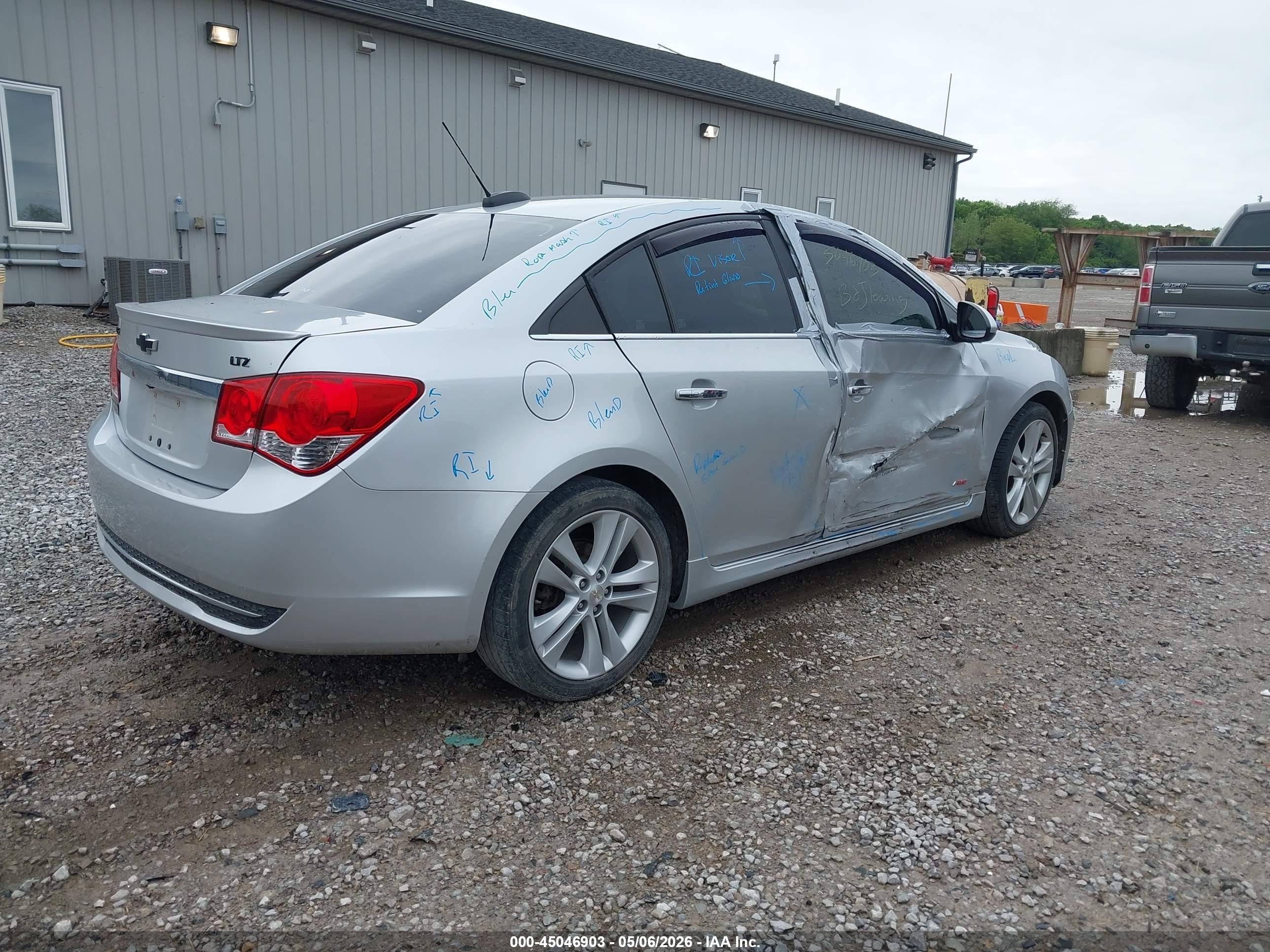 2015 Chevrolet Cruze Ltz Серебряный vin: 1G1PG5SB2F7142106
