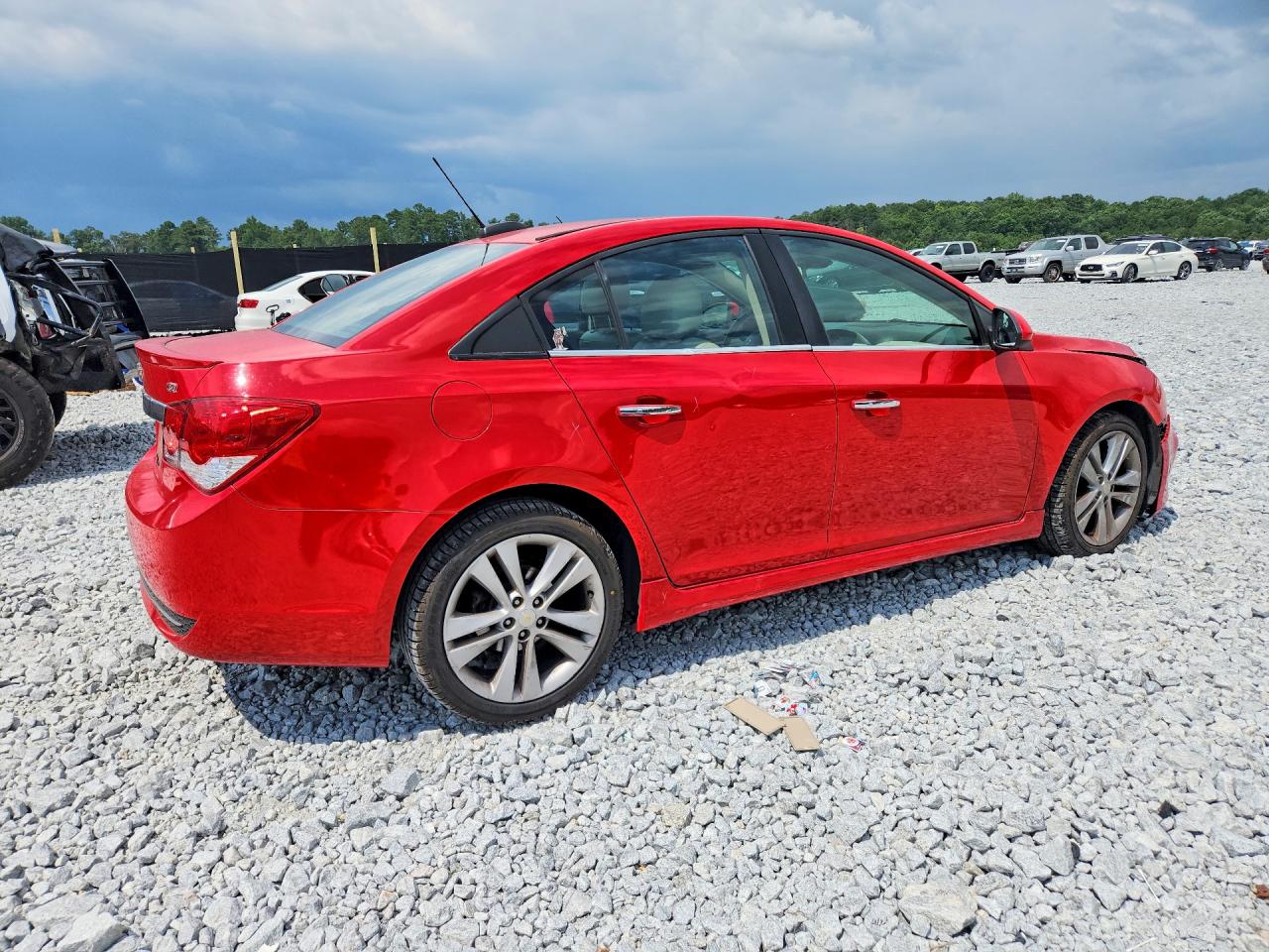 2015 Chevrolet Cruze Ltz Red vin: 1G1PG5SB2F7200019