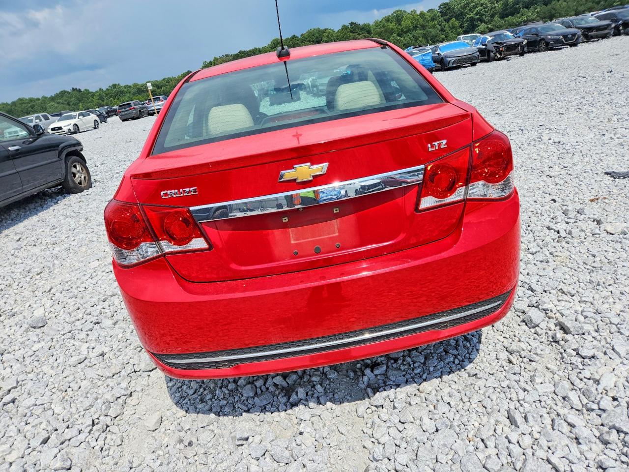 2015 Chevrolet Cruze Ltz Red vin: 1G1PG5SB2F7200019