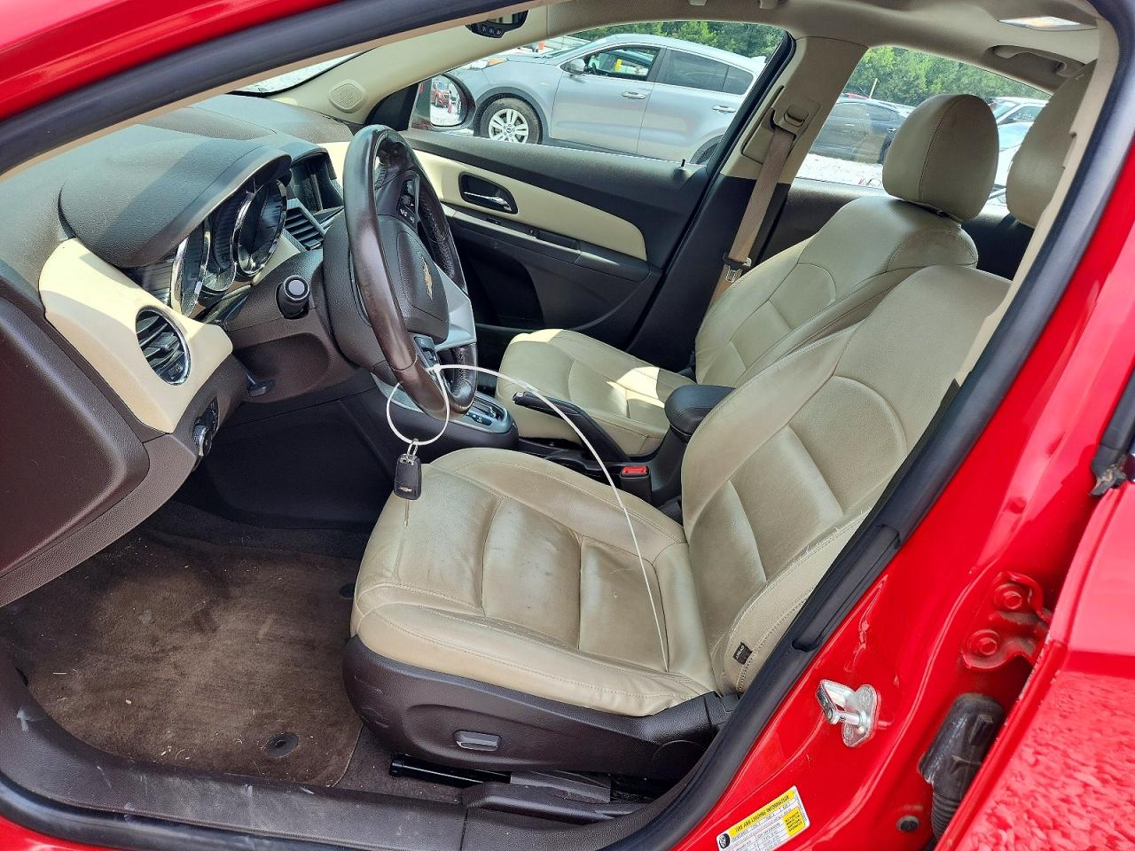 2015 Chevrolet Cruze Ltz Red vin: 1G1PG5SB2F7200019