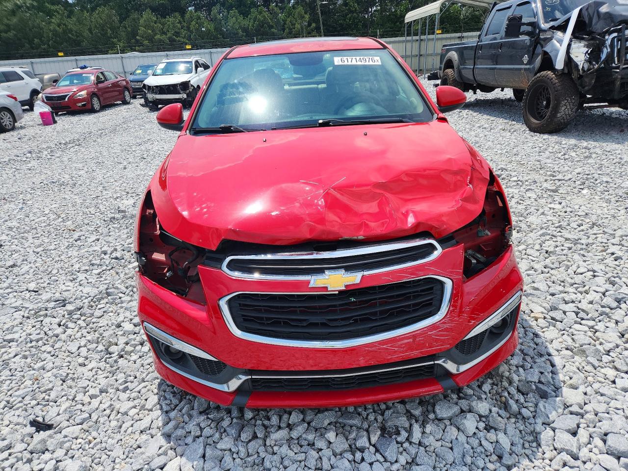 2015 Chevrolet Cruze Ltz Red vin: 1G1PG5SB2F7200019