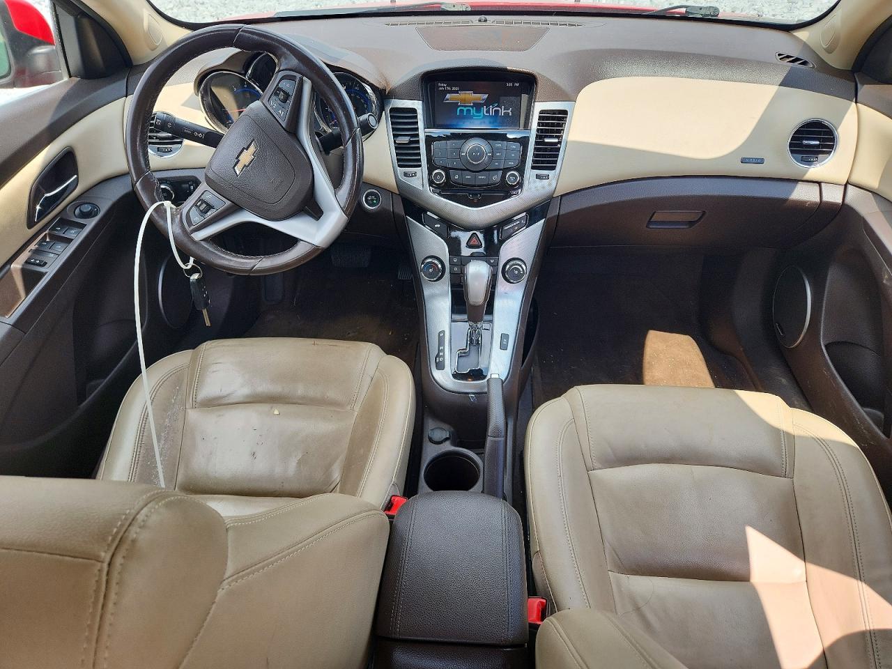 2015 Chevrolet Cruze Ltz Red vin: 1G1PG5SB2F7200019