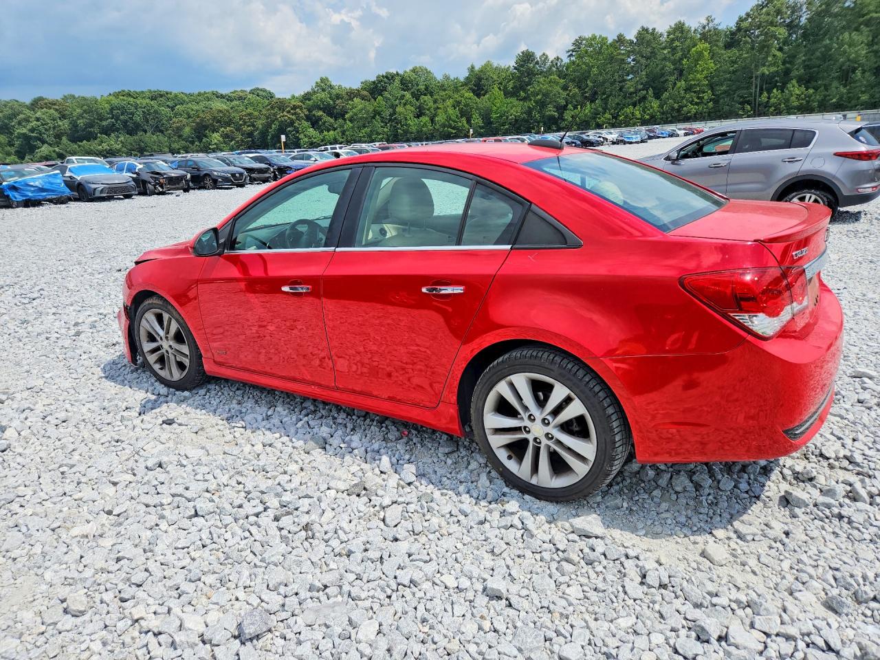 2015 Chevrolet Cruze Ltz Red vin: 1G1PG5SB2F7200019