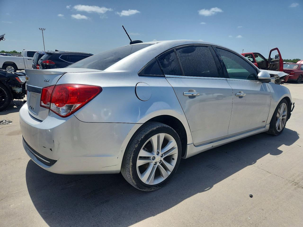 2015 Chevrolet Cruze Ltz Gray vin: 1G1PG5SB2F7212073