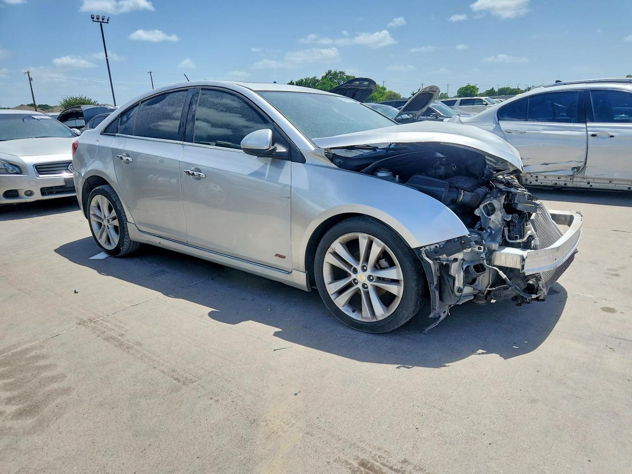 2015 Chevrolet Cruze Ltz Gray vin: 1G1PG5SB2F7212073