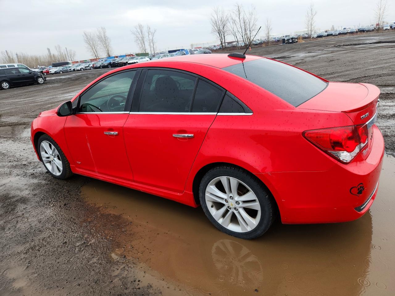 2015 Chevrolet Cruze Ltz Red vin: 1G1PG5SB2F7242688
