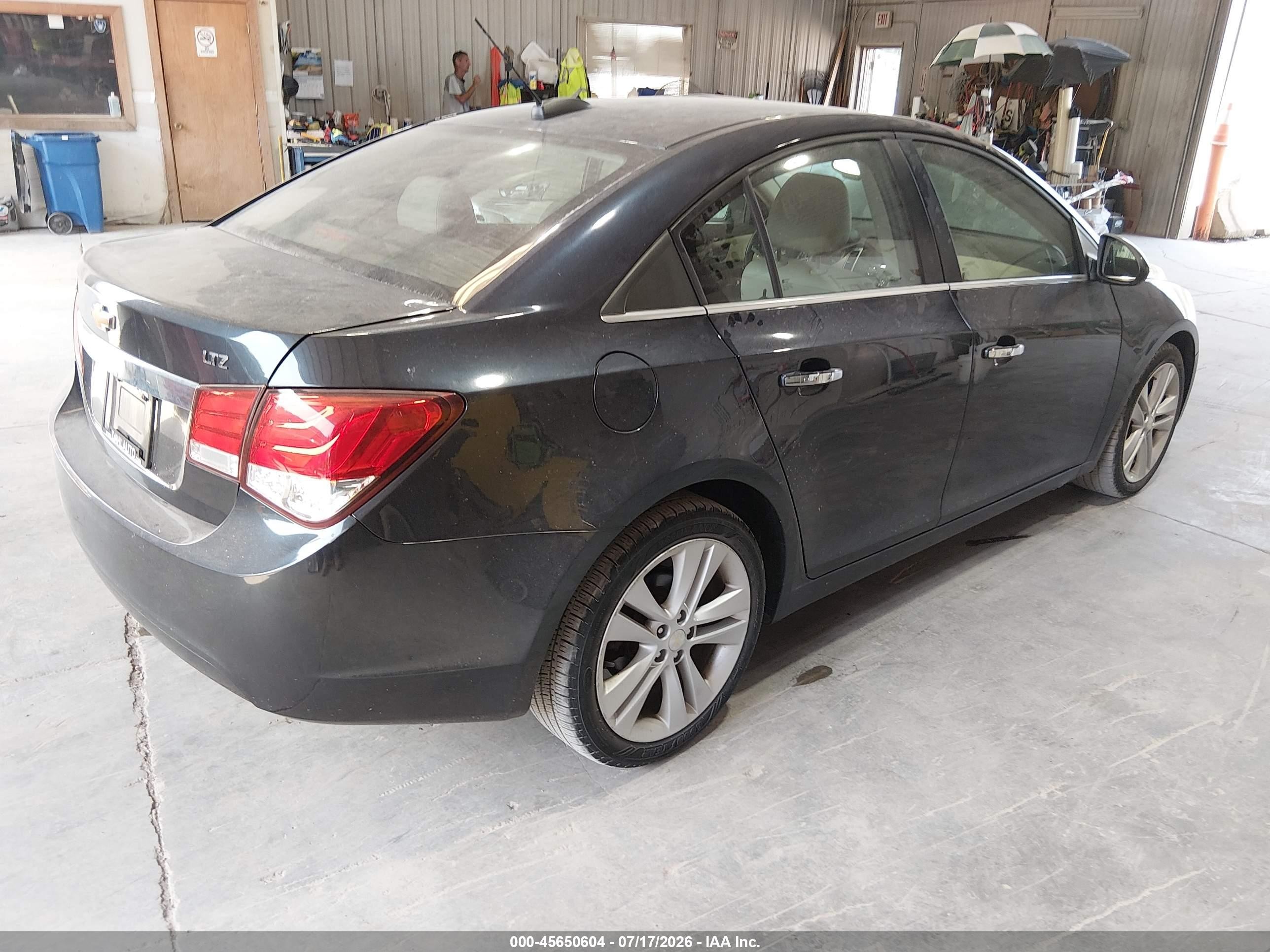 2015 Chevrolet Cruze Ltz Gray vin: 1G1PG5SB2F7268837