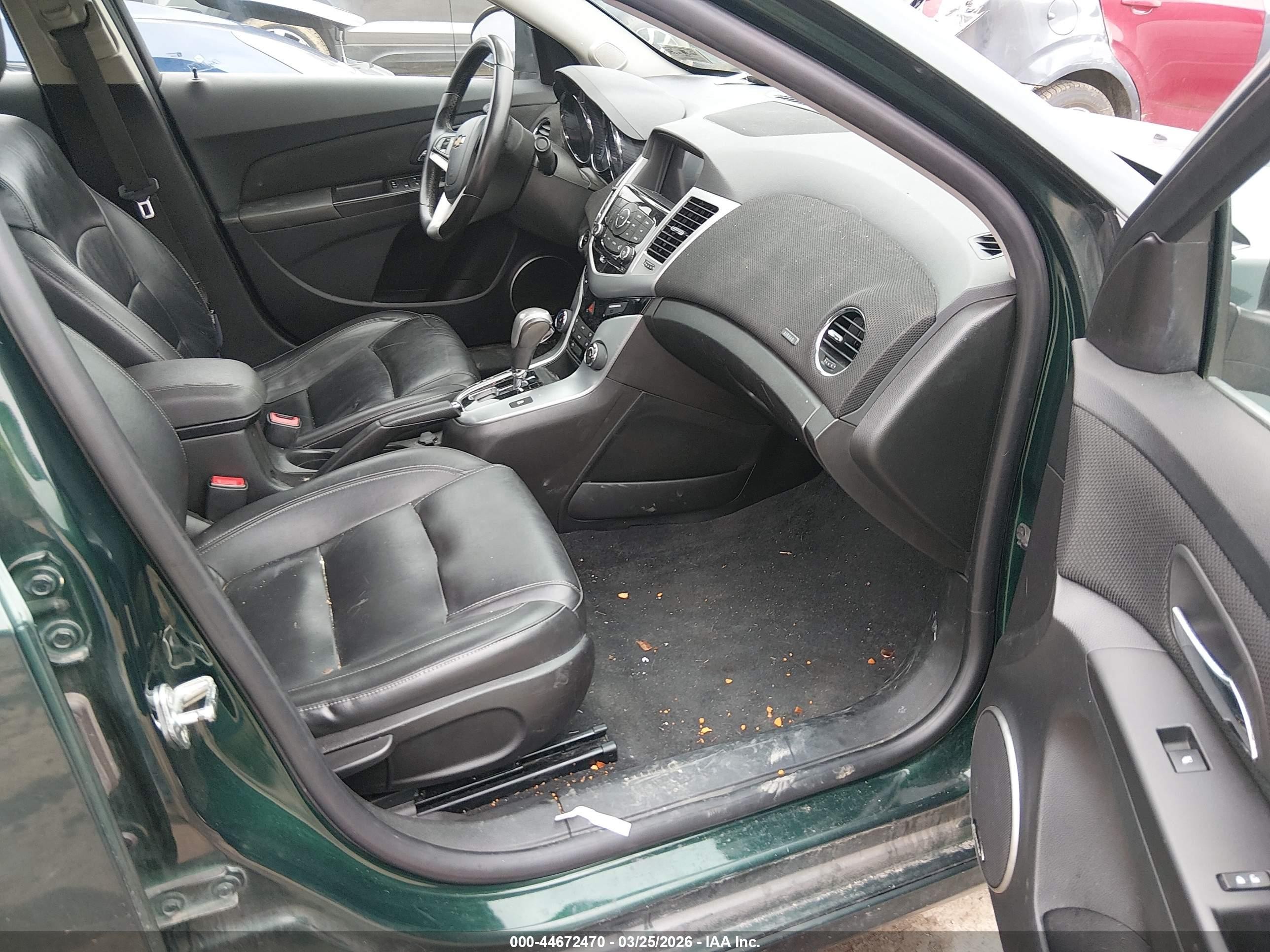 2015 Chevrolet Cruze Ltz Green vin: 1G1PG5SB2F7287730