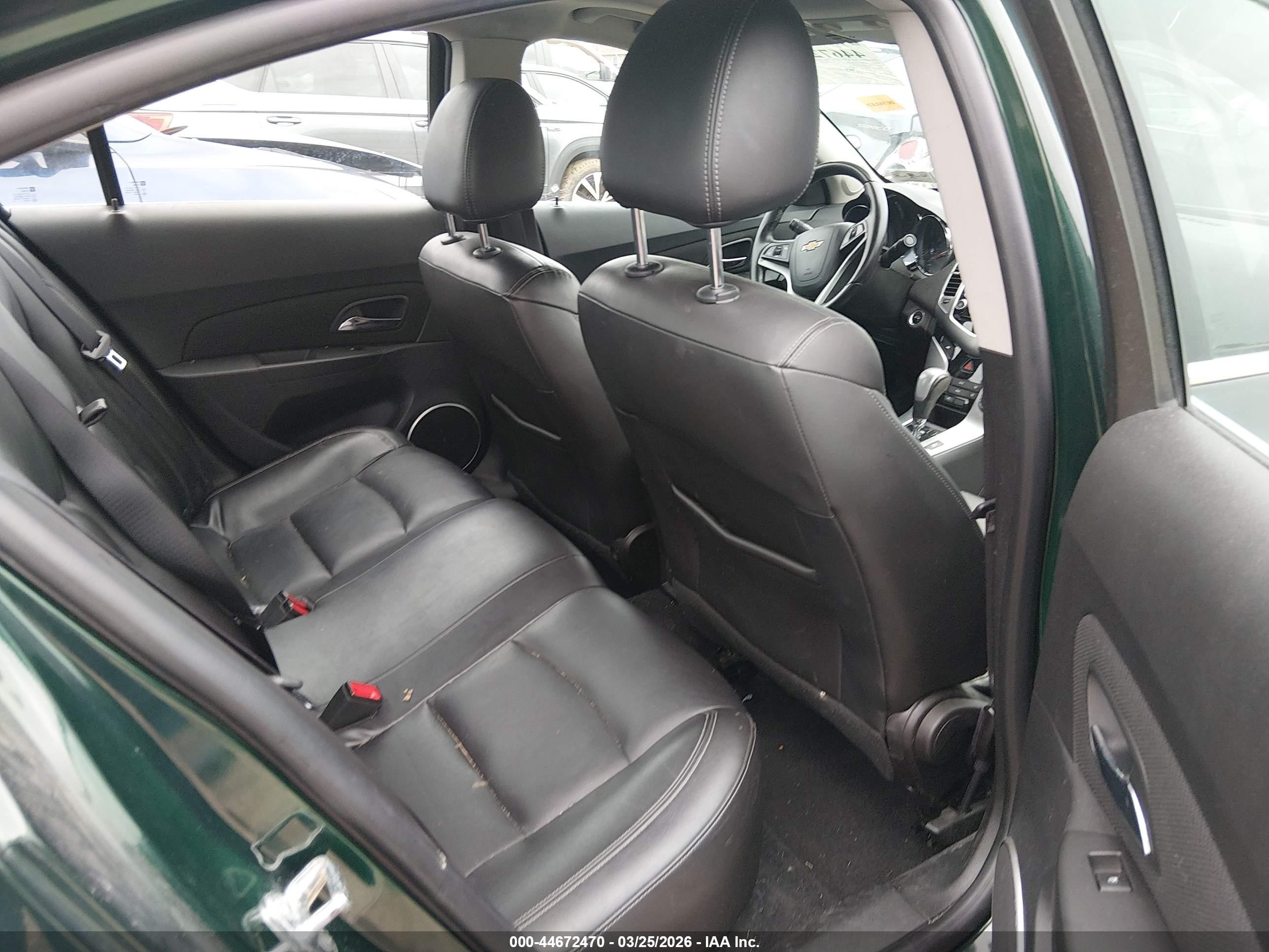 2015 Chevrolet Cruze Ltz Green vin: 1G1PG5SB2F7287730