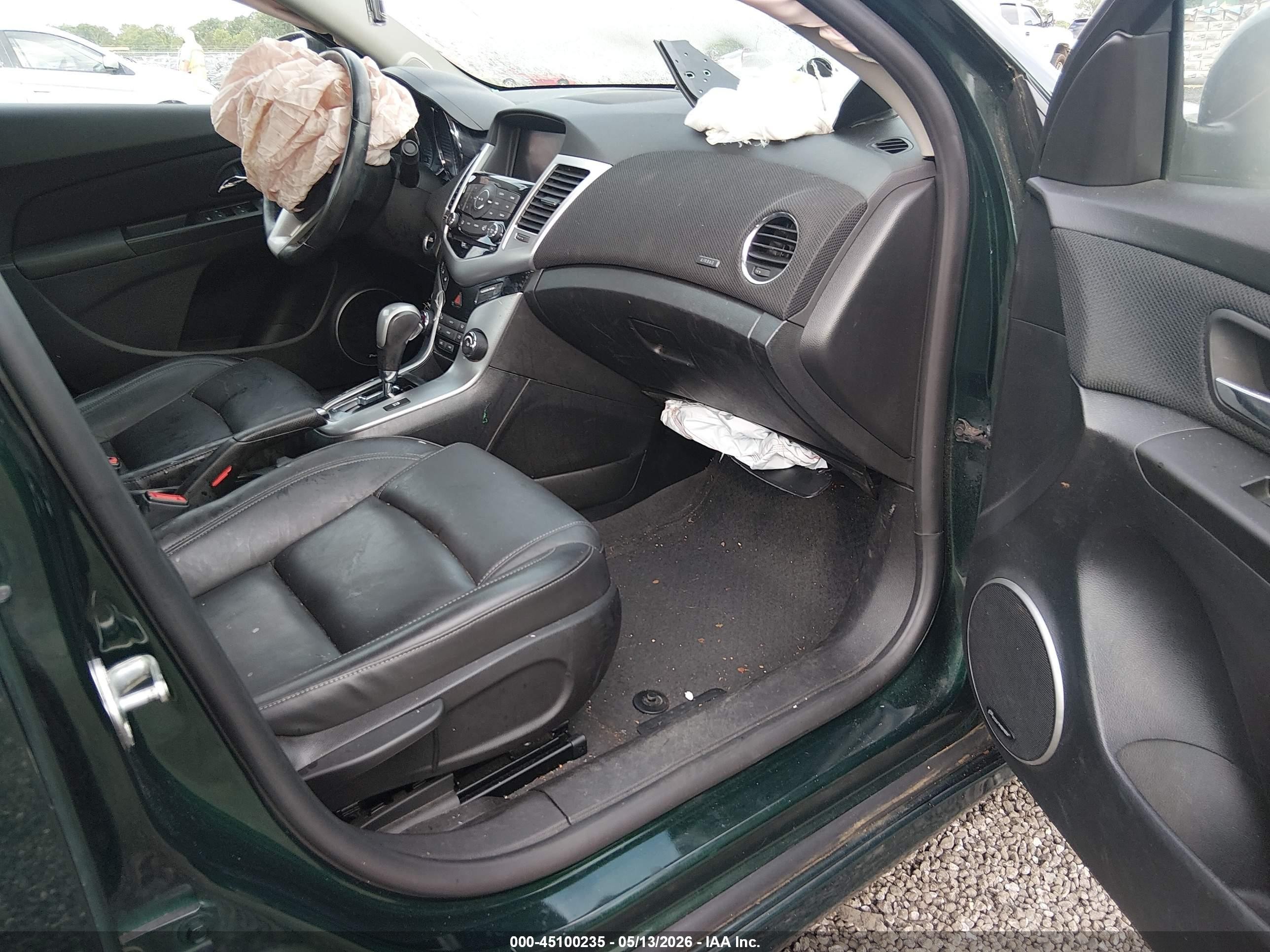 2014 Chevrolet Cruze Ltz Green vin: 1G1PG5SB3E7232184