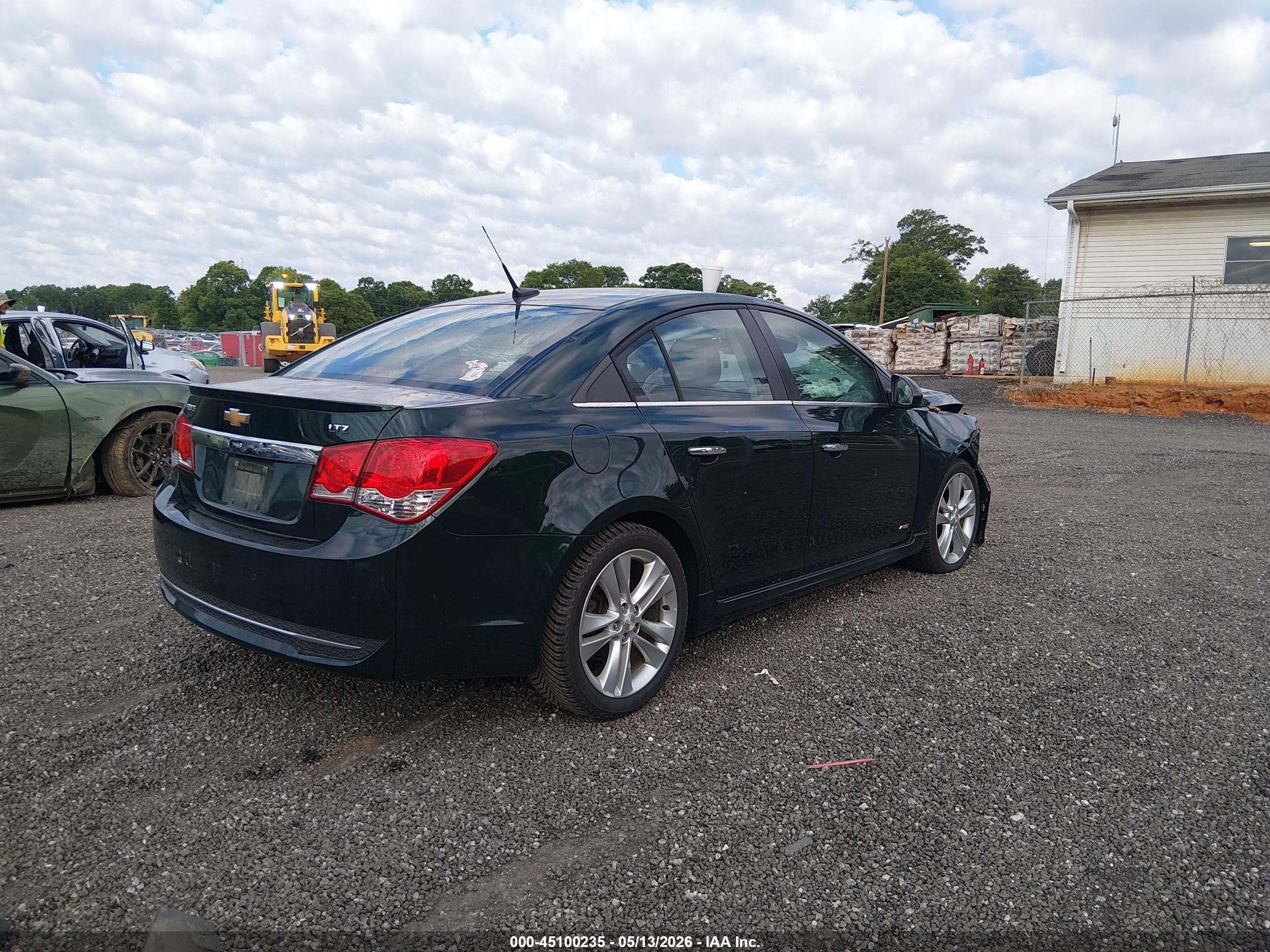 2014 Chevrolet Cruze Ltz Green vin: 1G1PG5SB3E7232184