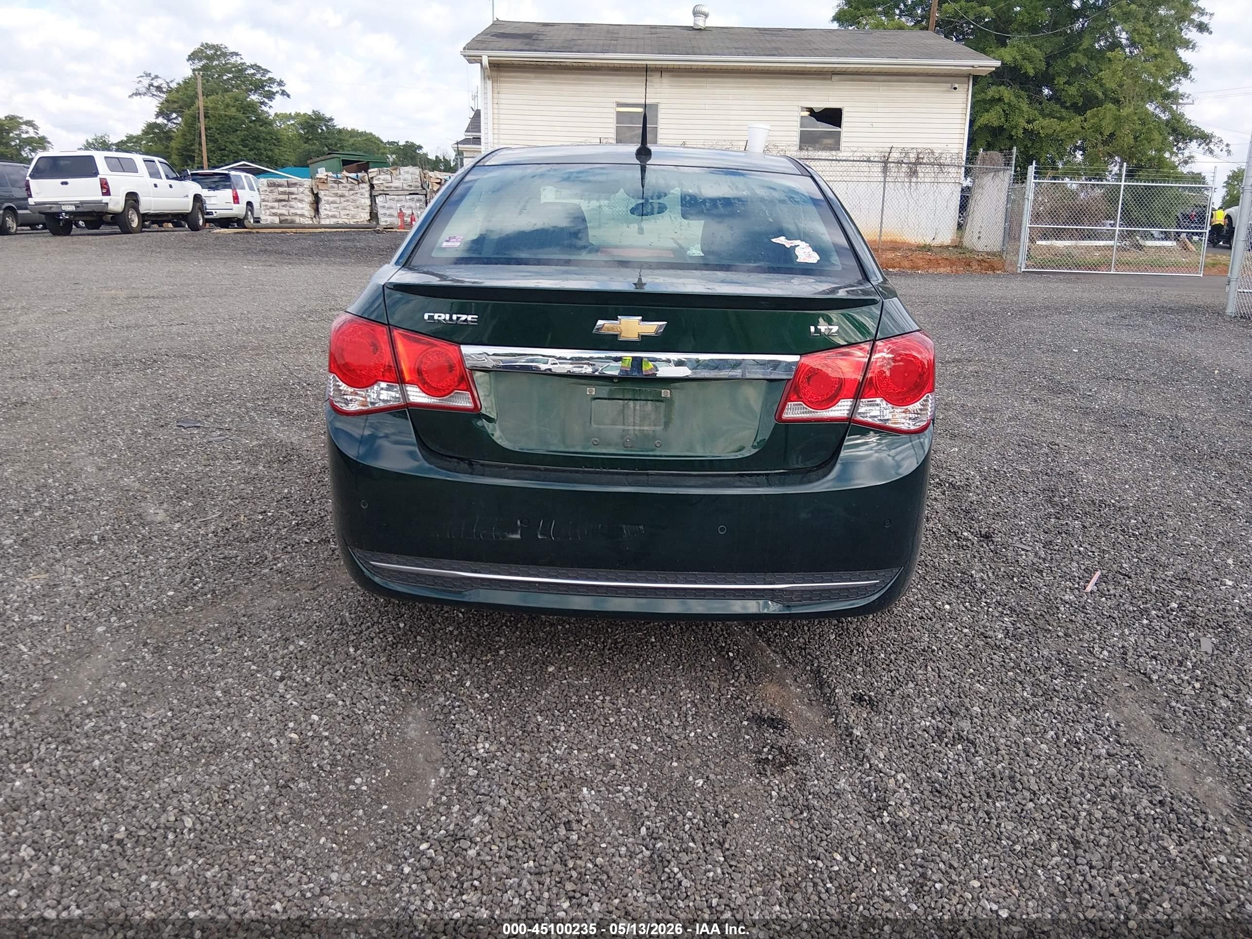 2014 Chevrolet Cruze Ltz Green vin: 1G1PG5SB3E7232184