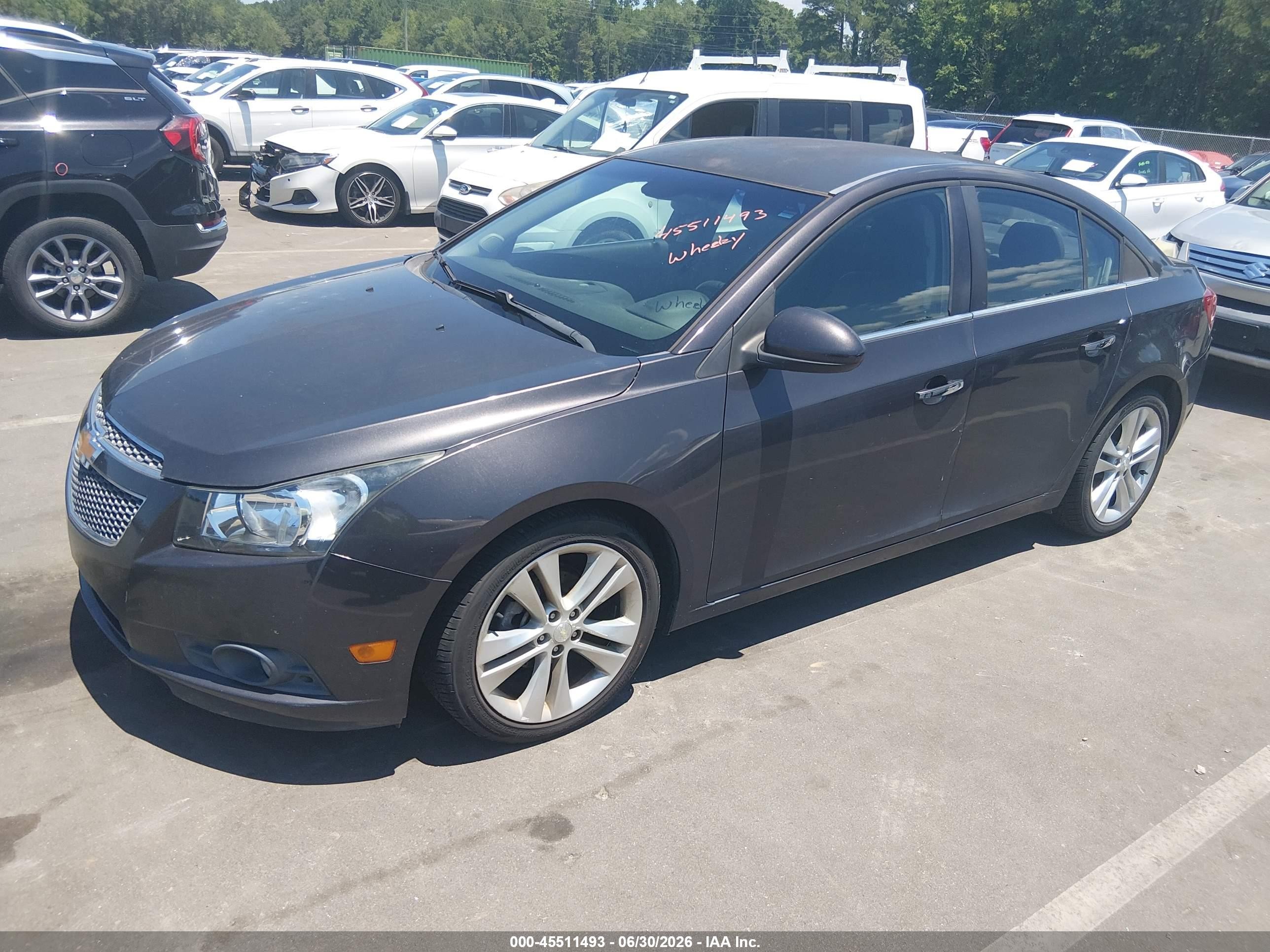 2014 Chevrolet Cruze Ltz Gray vin: 1G1PG5SB3E7306705