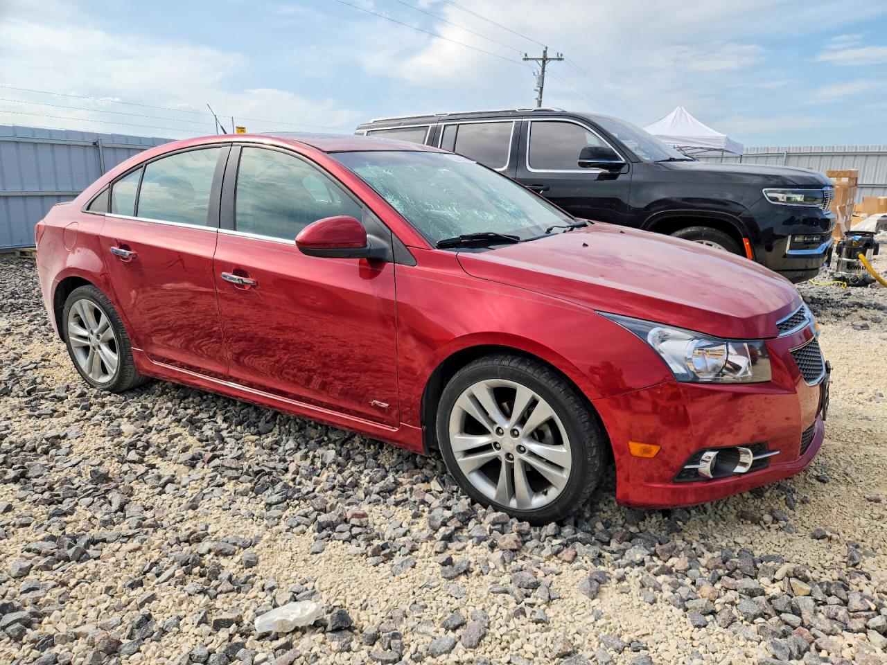 2014 Chevrolet Cruze Ltz Red vin: 1G1PG5SB3E7350820