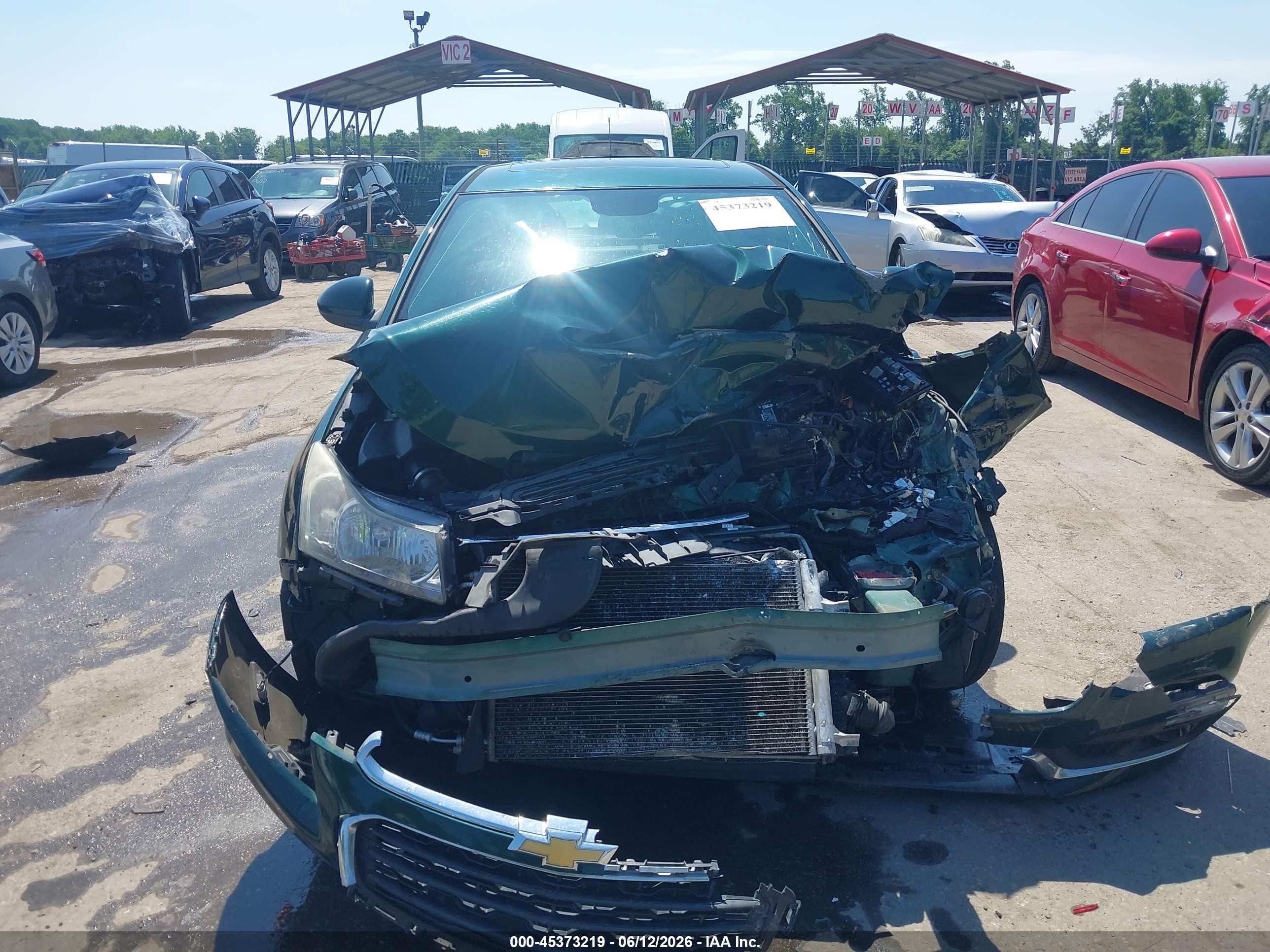 2015 Chevrolet Cruze Ltz Green vin: 1G1PG5SB3F7158928