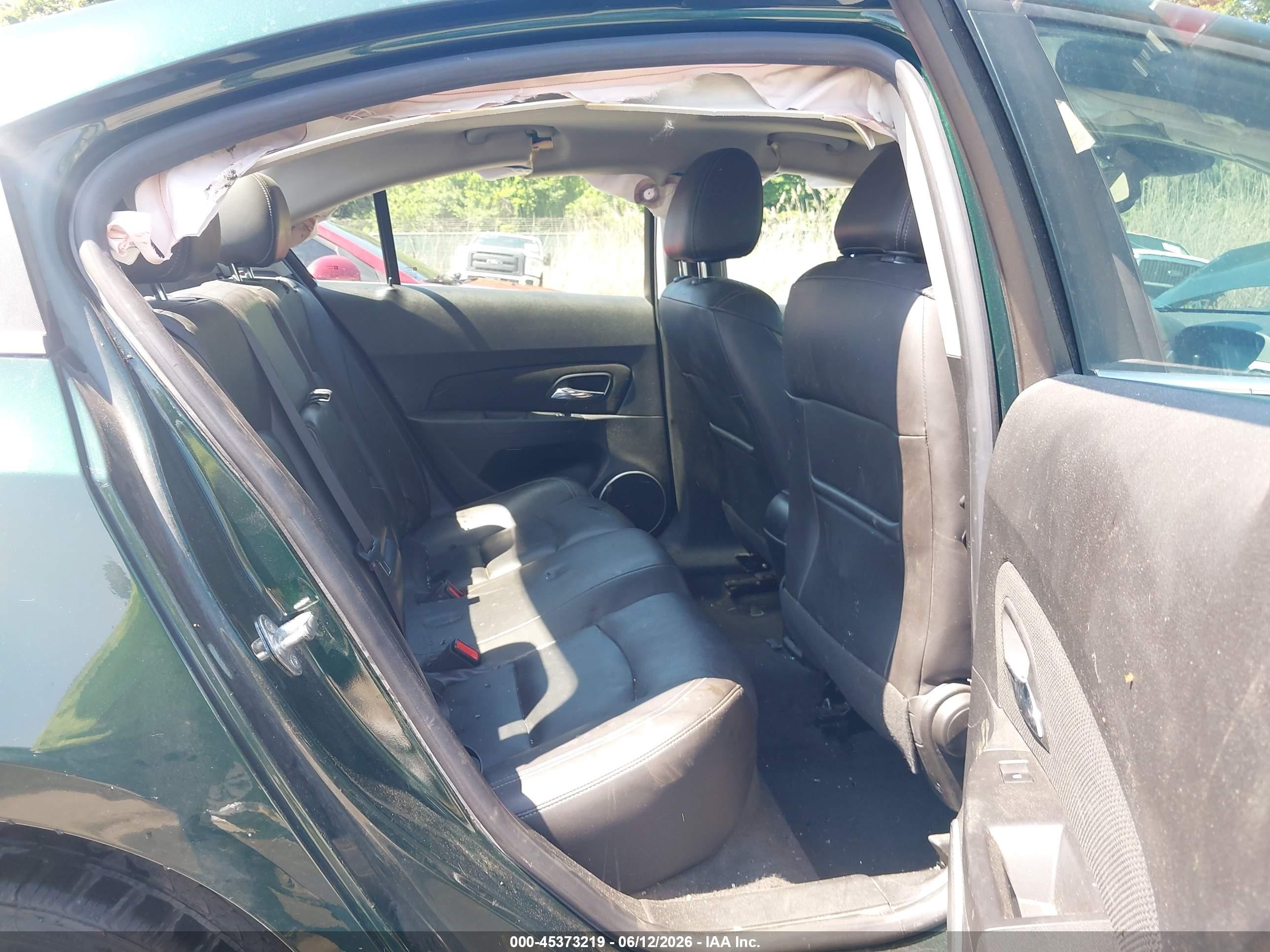 2015 Chevrolet Cruze Ltz Green vin: 1G1PG5SB3F7158928