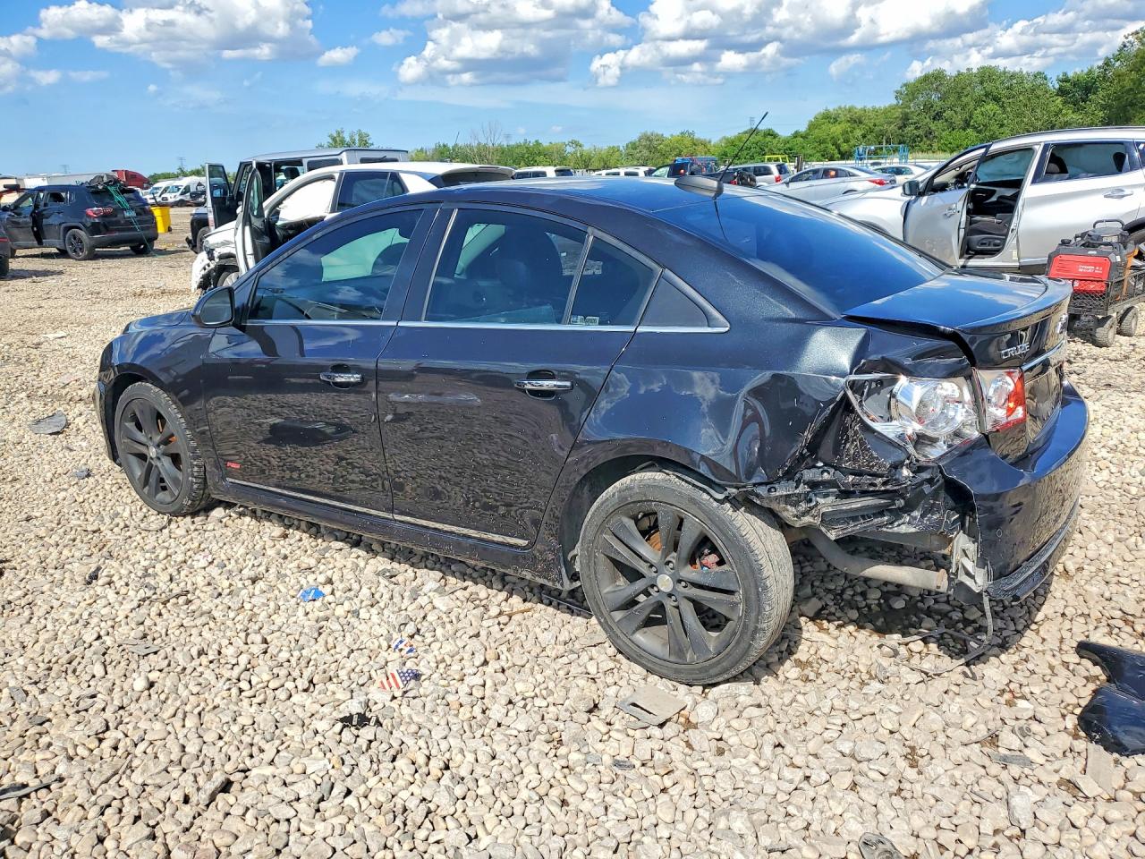 2015 Chevrolet Cruze Ltz Black vin: 1G1PG5SB3F7194313