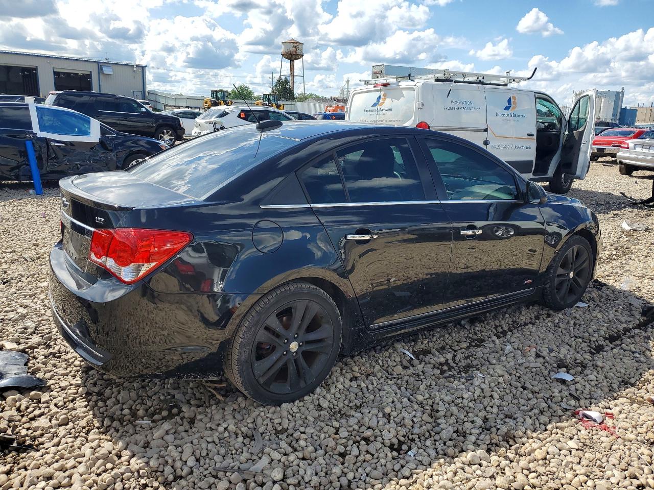 2015 Chevrolet Cruze Ltz Black vin: 1G1PG5SB3F7194313
