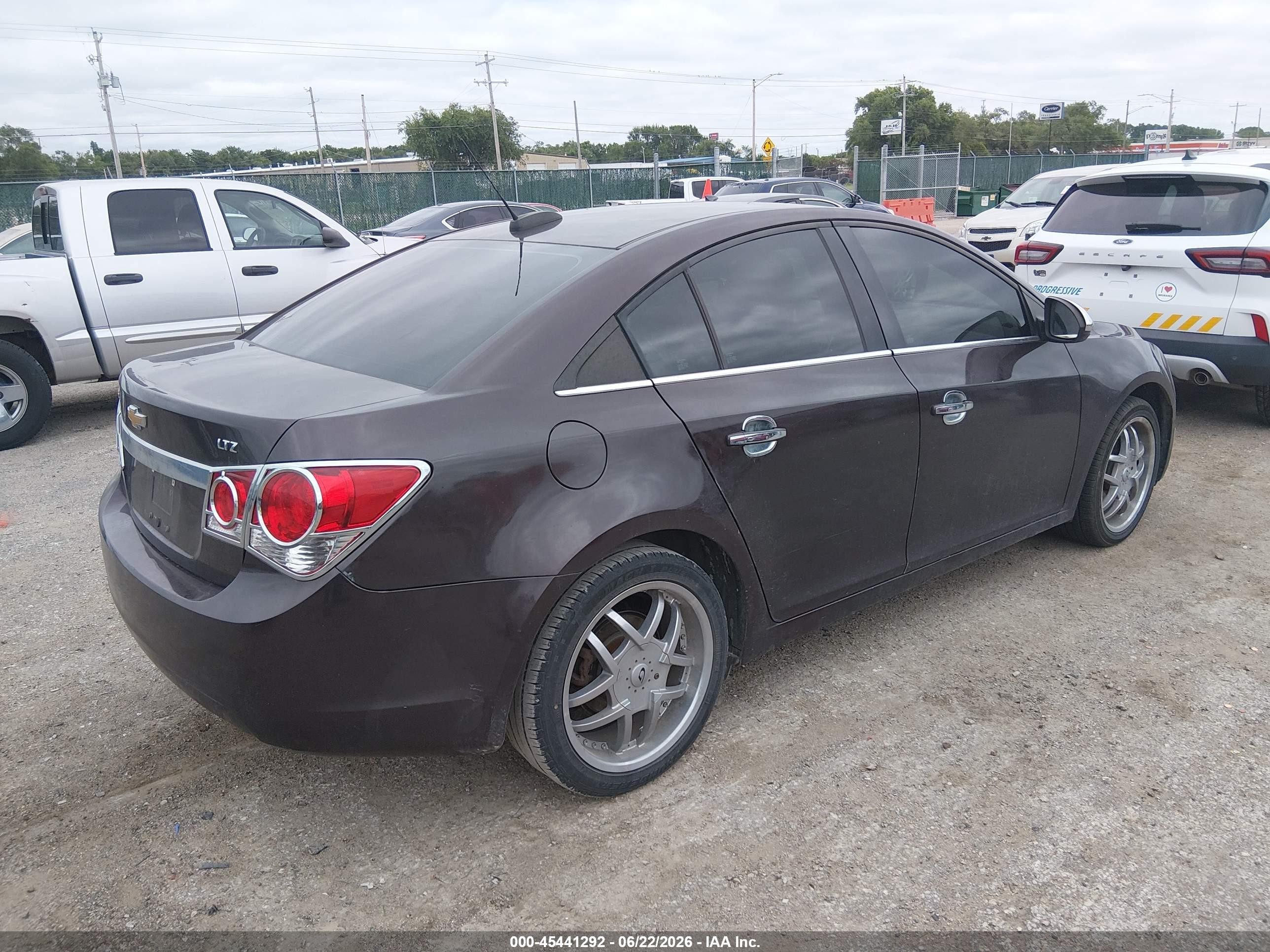 2015 Chevrolet Cruze Ltz Burgundy vin: 1G1PG5SB3F7198782