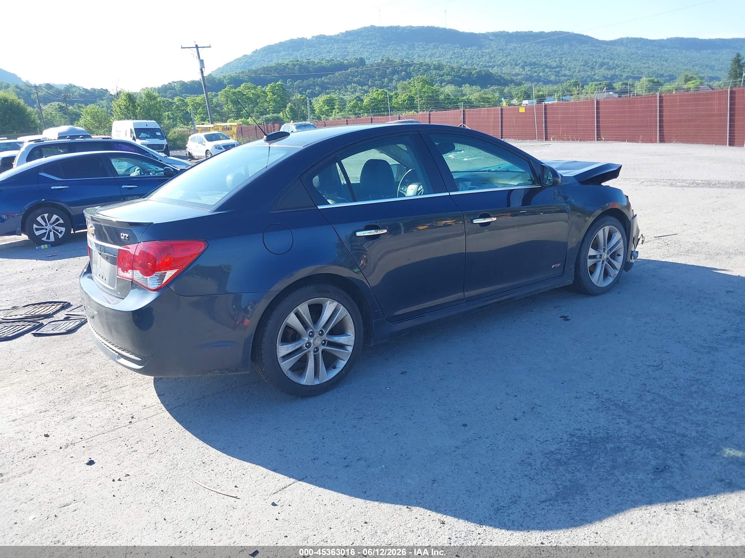 2015 Chevrolet Cruze Ltz Blue vin: 1G1PG5SB3F7208369