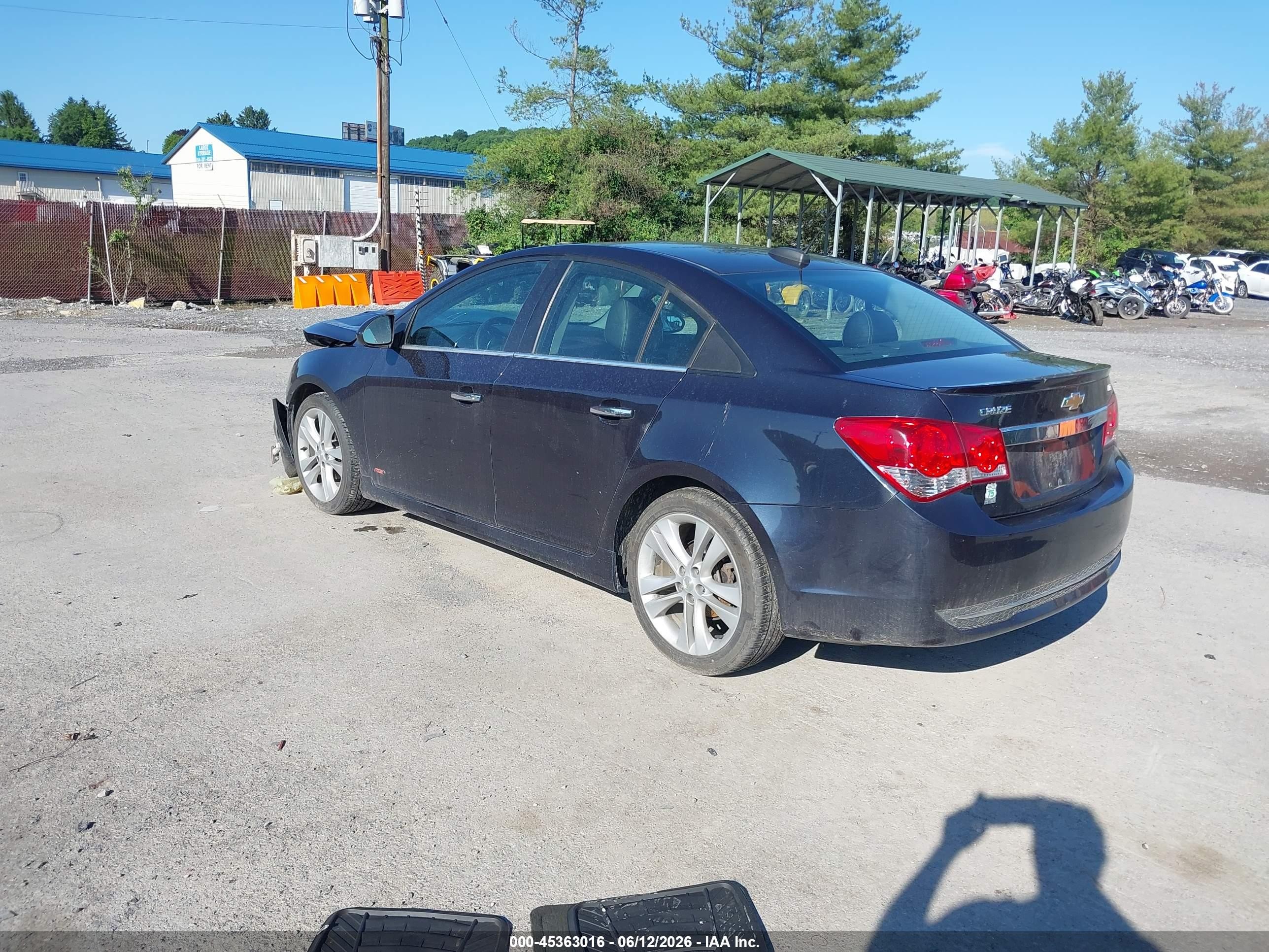 2015 Chevrolet Cruze Ltz Blue vin: 1G1PG5SB3F7208369