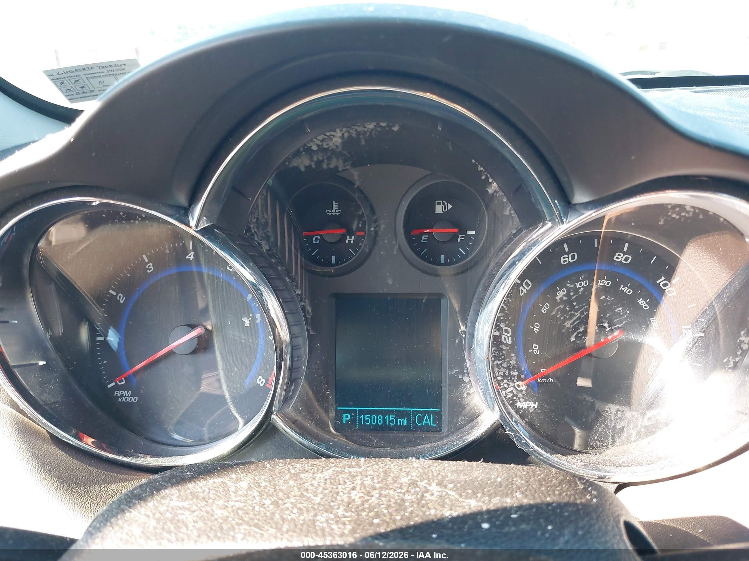 2015 Chevrolet Cruze Ltz Blue vin: 1G1PG5SB3F7208369