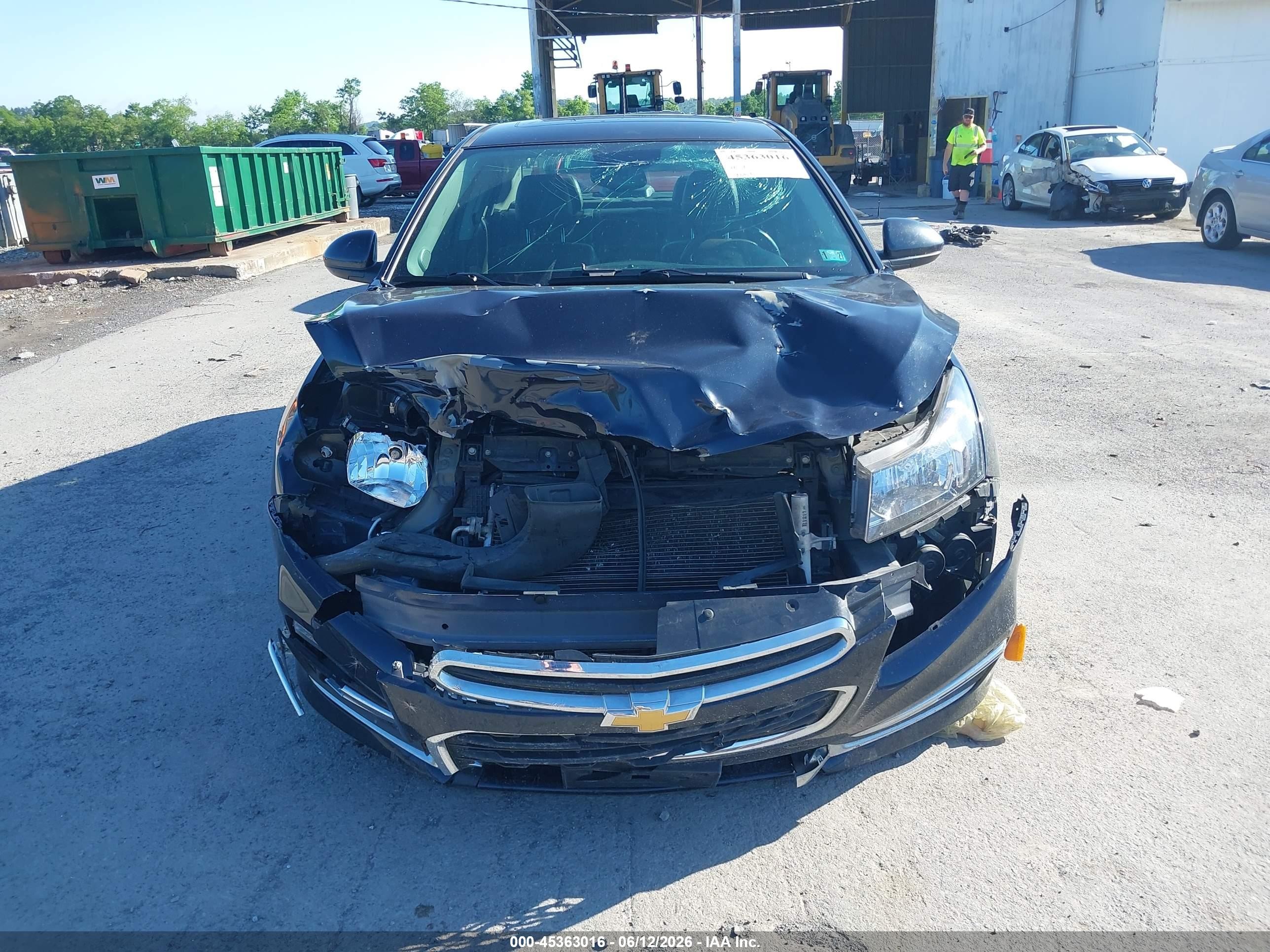 2015 Chevrolet Cruze Ltz Blue vin: 1G1PG5SB3F7208369