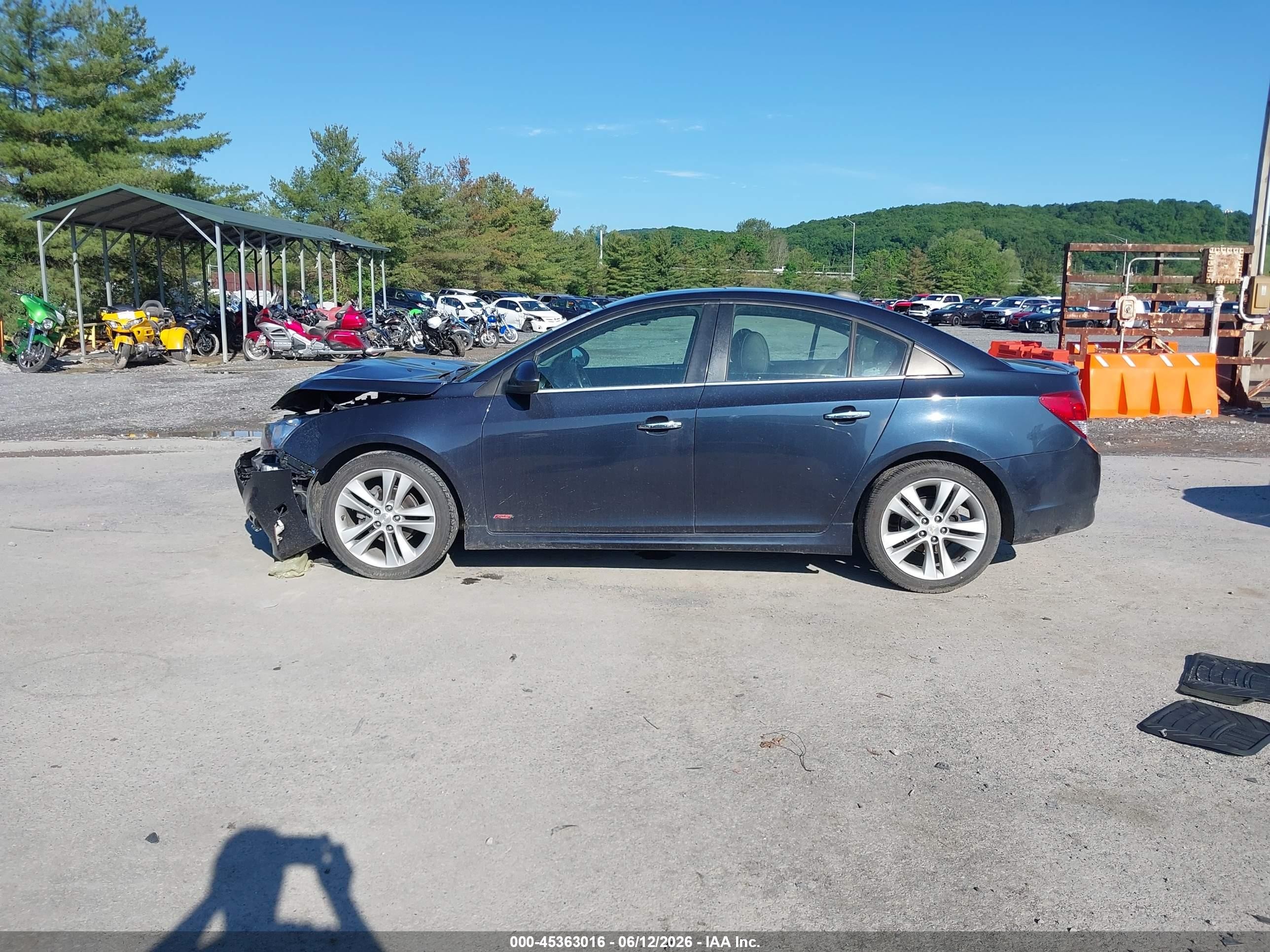 2015 Chevrolet Cruze Ltz Blue vin: 1G1PG5SB3F7208369