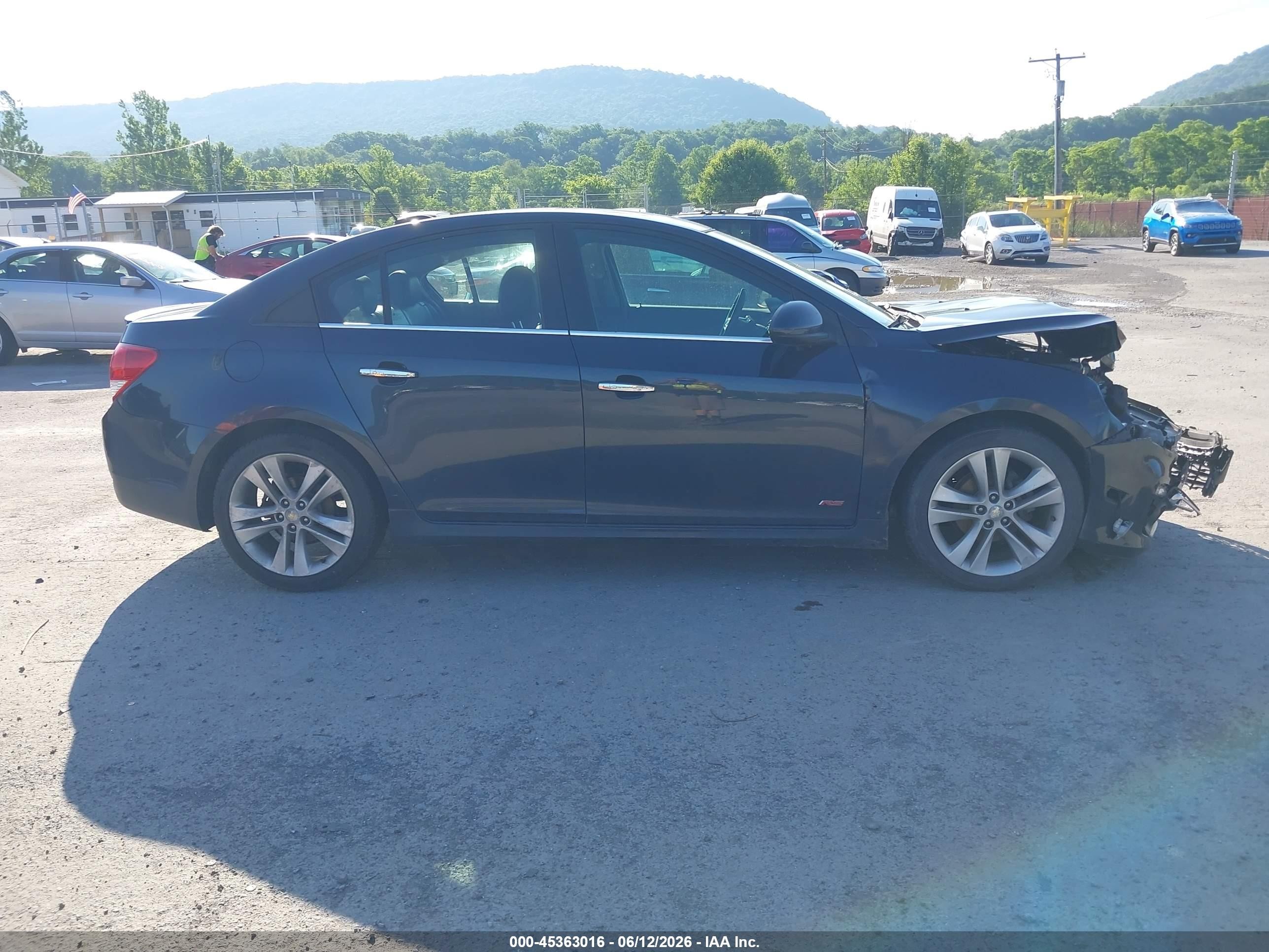 2015 Chevrolet Cruze Ltz Blue vin: 1G1PG5SB3F7208369