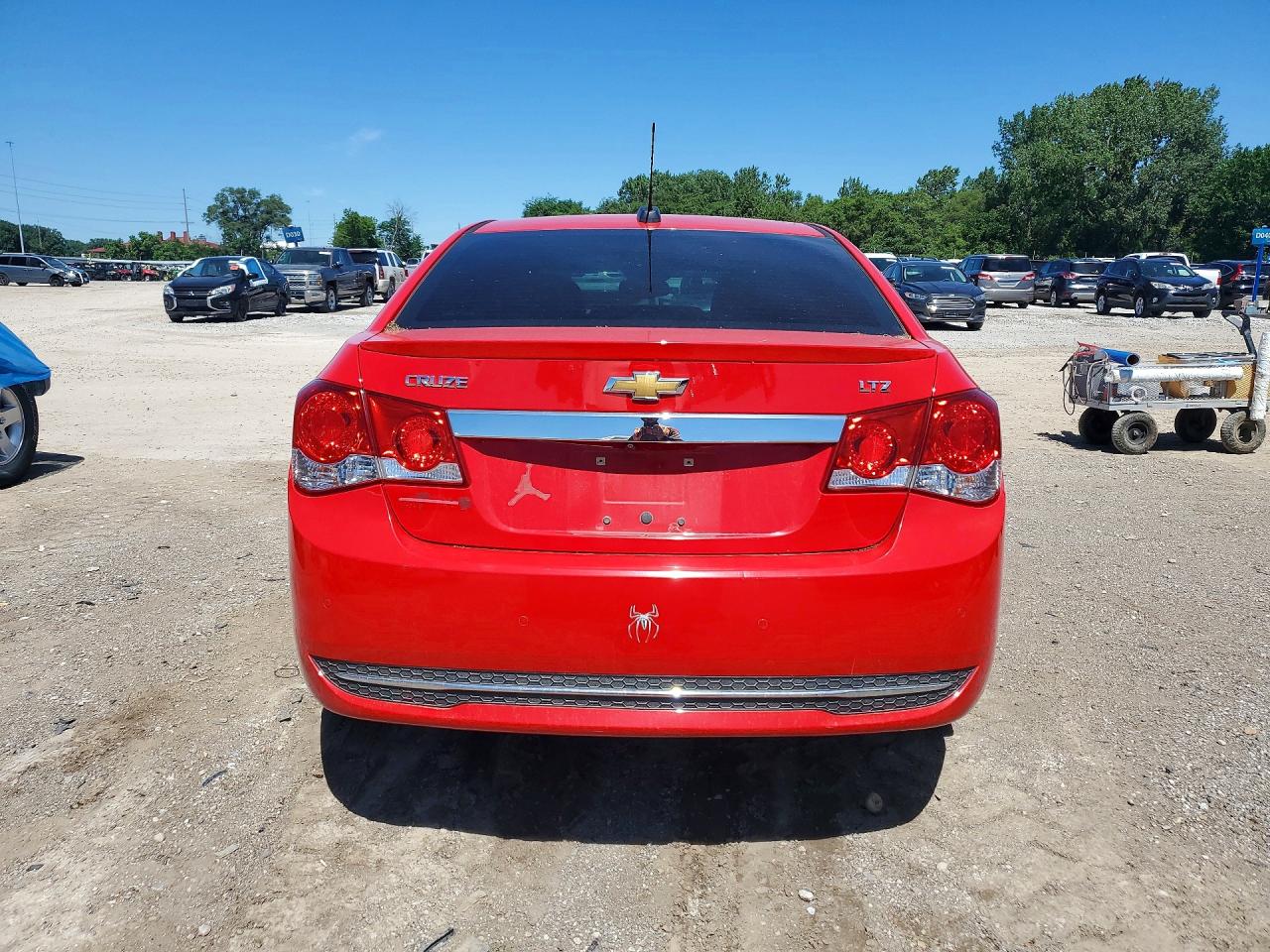 2015 Chevrolet Cruze Ltz Red vin: 1G1PG5SB3F7251335