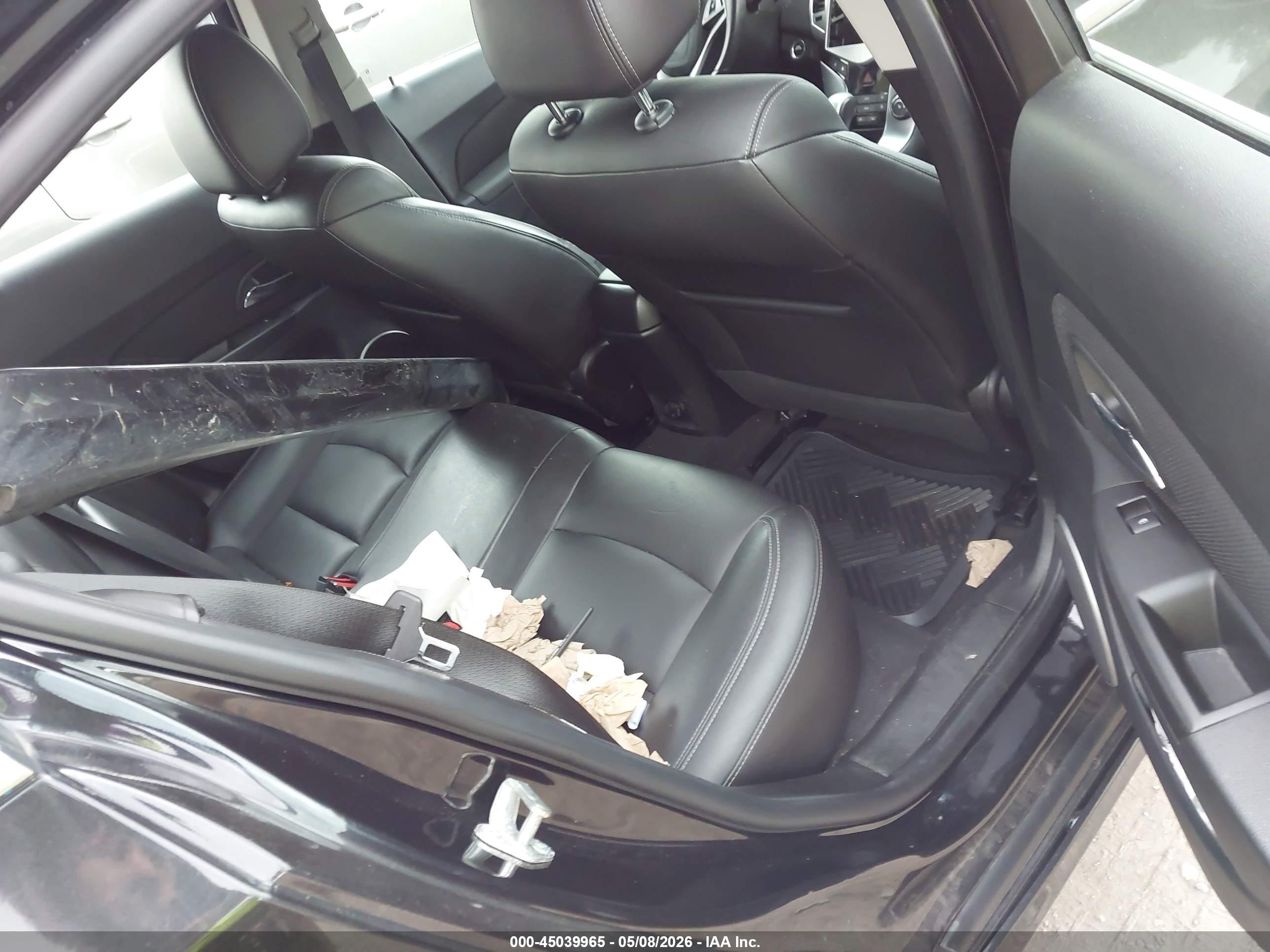 2014 Chevrolet Cruze Ltz Black vin: 1G1PG5SB4E7183366