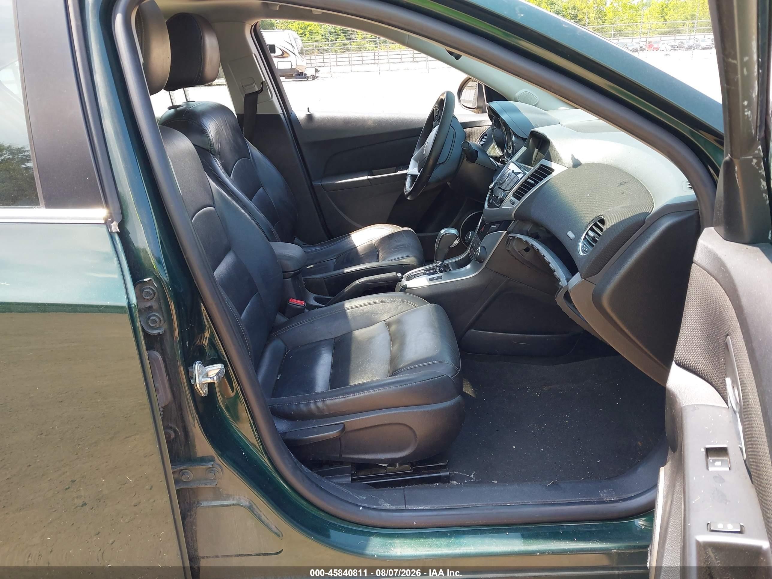 2015 Chevrolet Cruze Ltz Green vin: 1G1PG5SB4F7108927