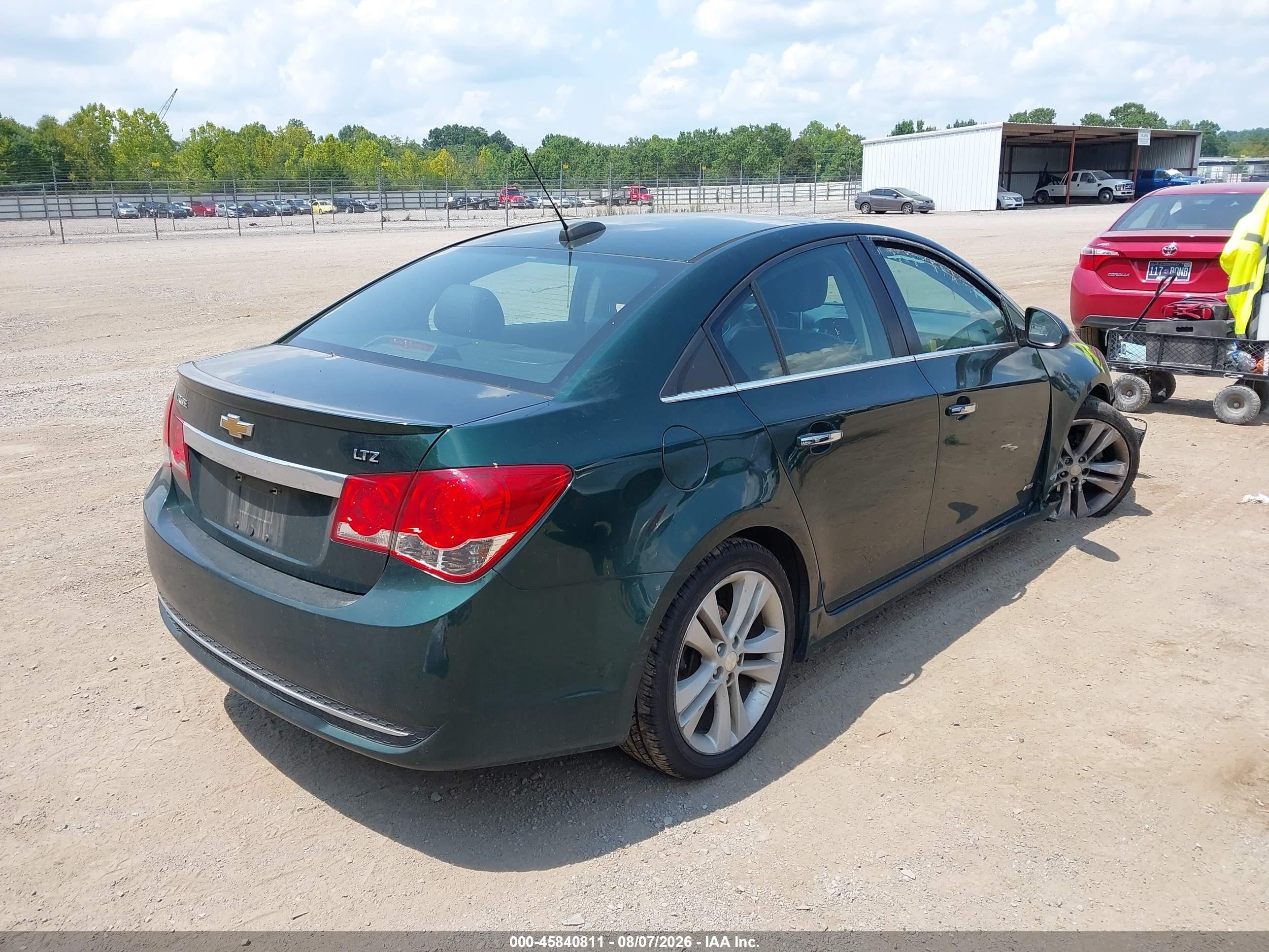 2015 Chevrolet Cruze Ltz Green vin: 1G1PG5SB4F7108927