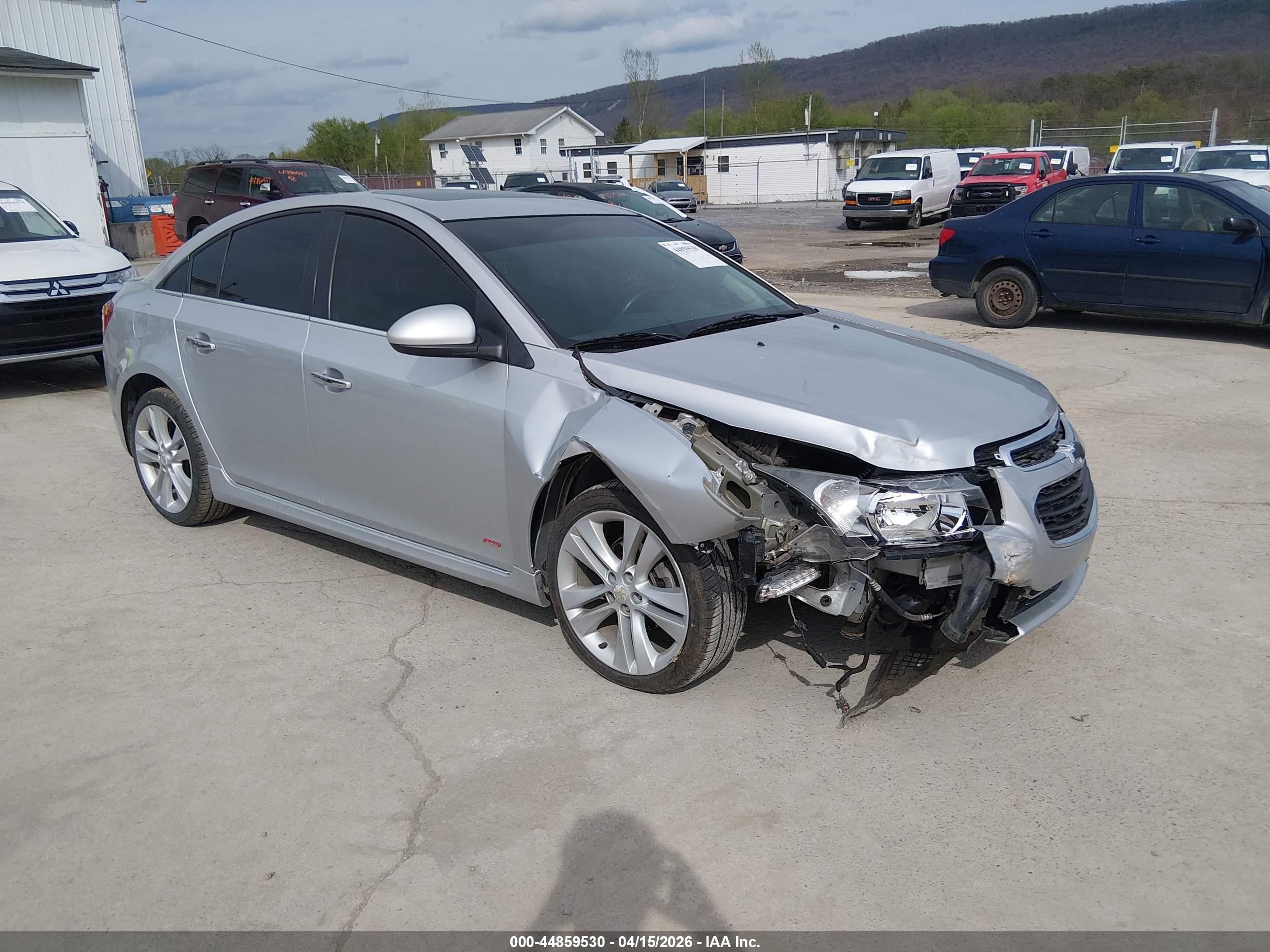 2015 Chevrolet Cruze Ltz Silver vin: 1G1PG5SB4F7119815