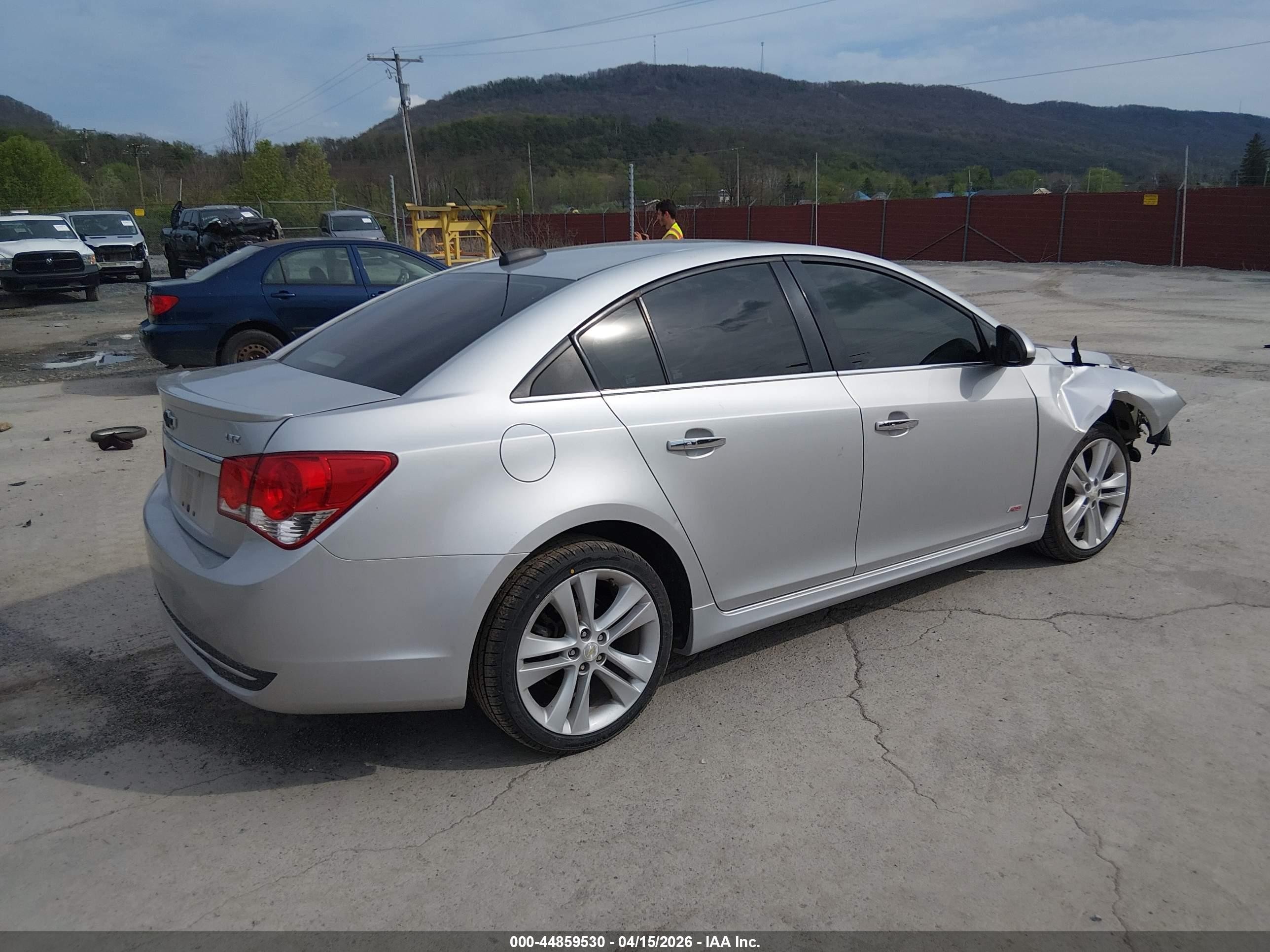 2015 Chevrolet Cruze Ltz Серебряный vin: 1G1PG5SB4F7119815