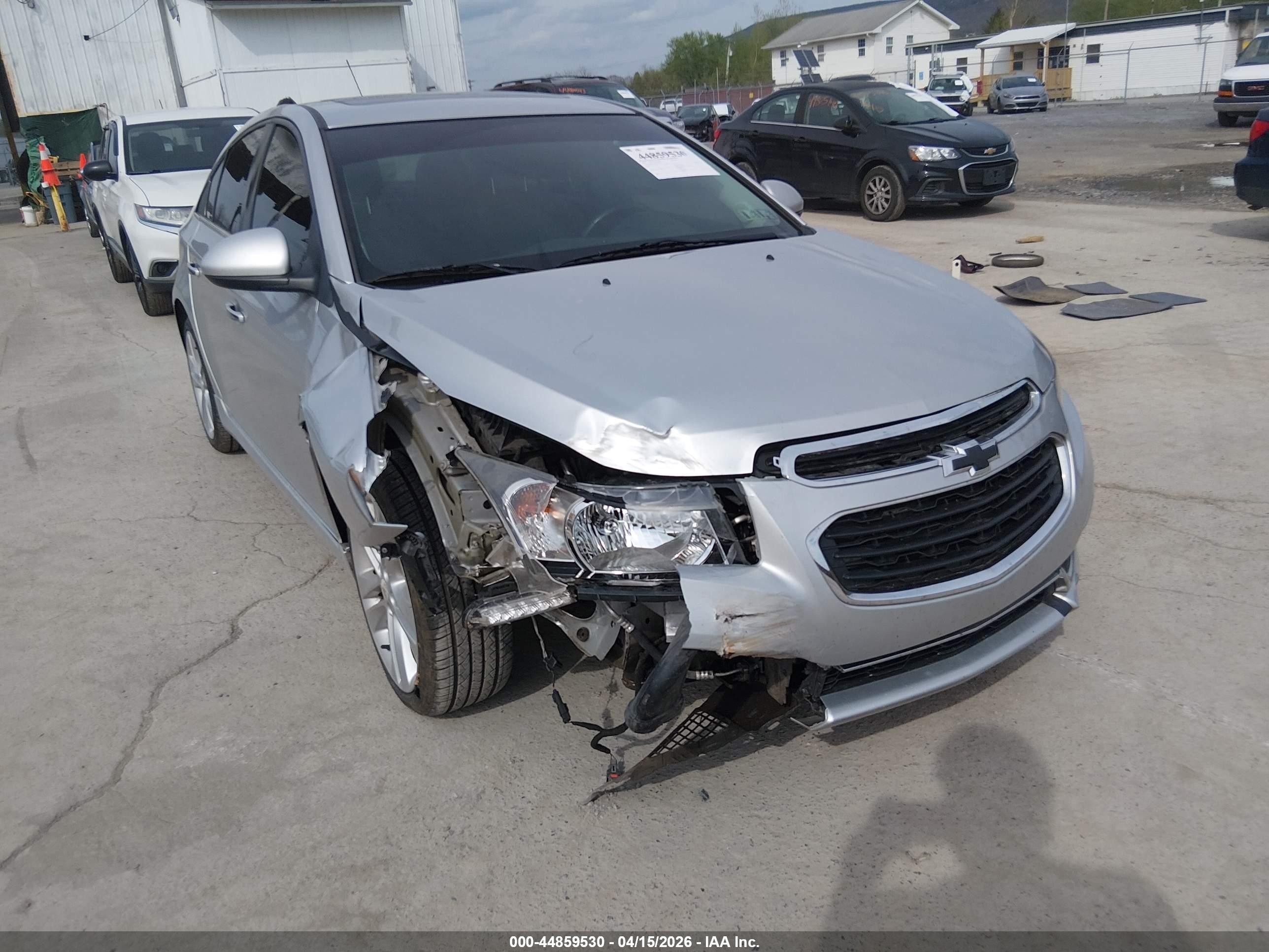 2015 Chevrolet Cruze Ltz Серебряный vin: 1G1PG5SB4F7119815