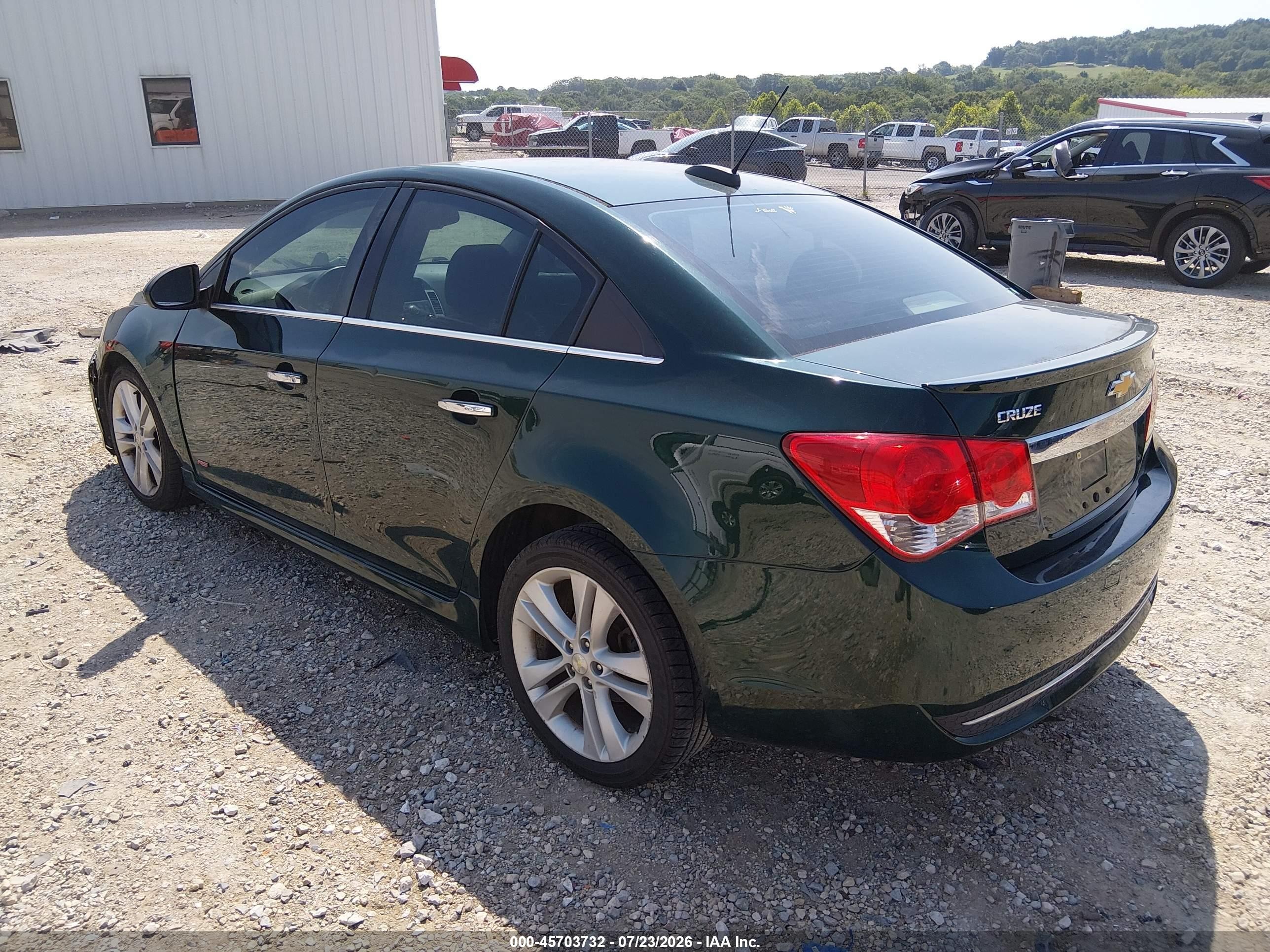 2015 Chevrolet Cruze Ltz Green vin: 1G1PG5SB4F7147811