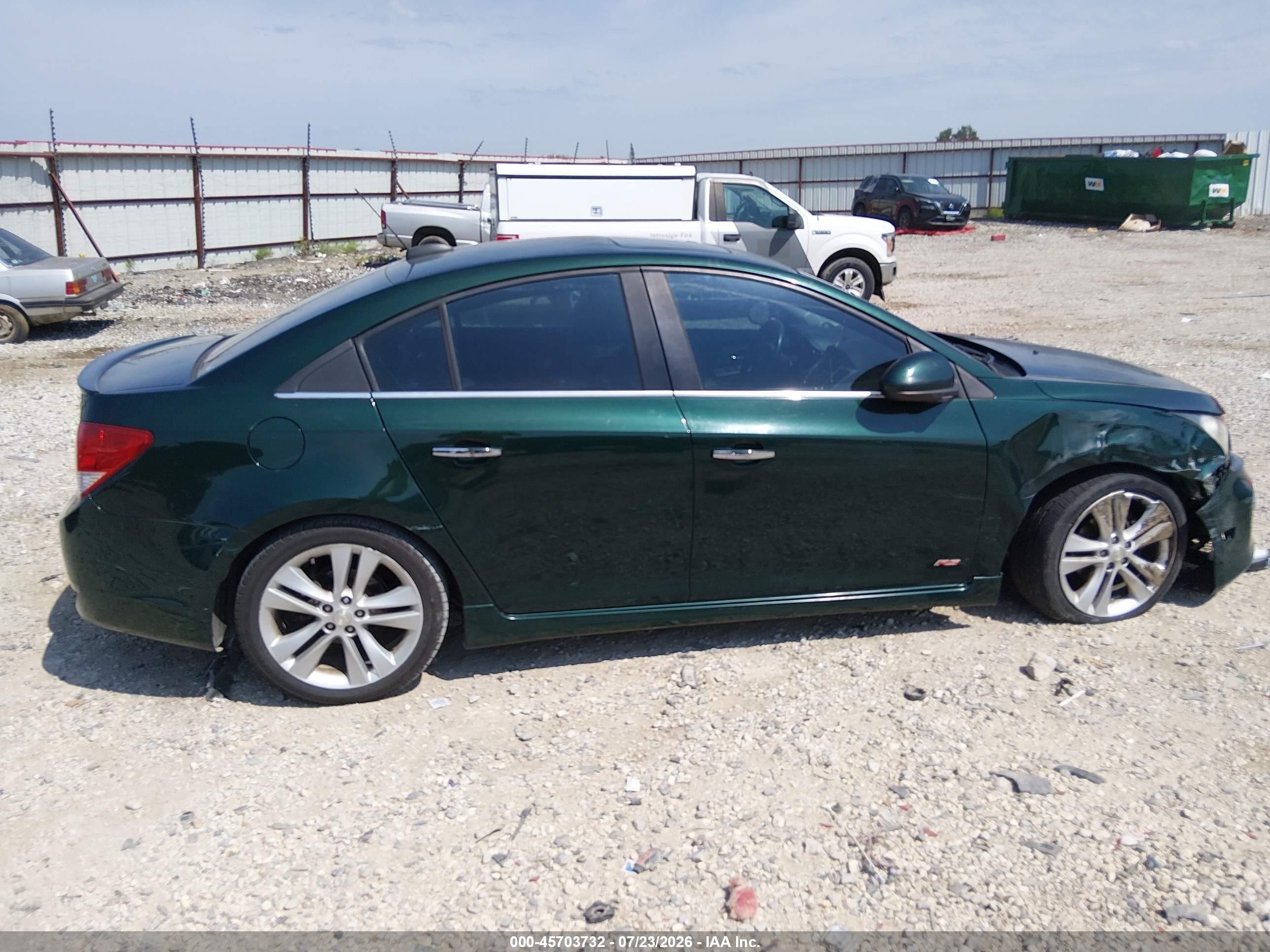 2015 Chevrolet Cruze Ltz Green vin: 1G1PG5SB4F7147811