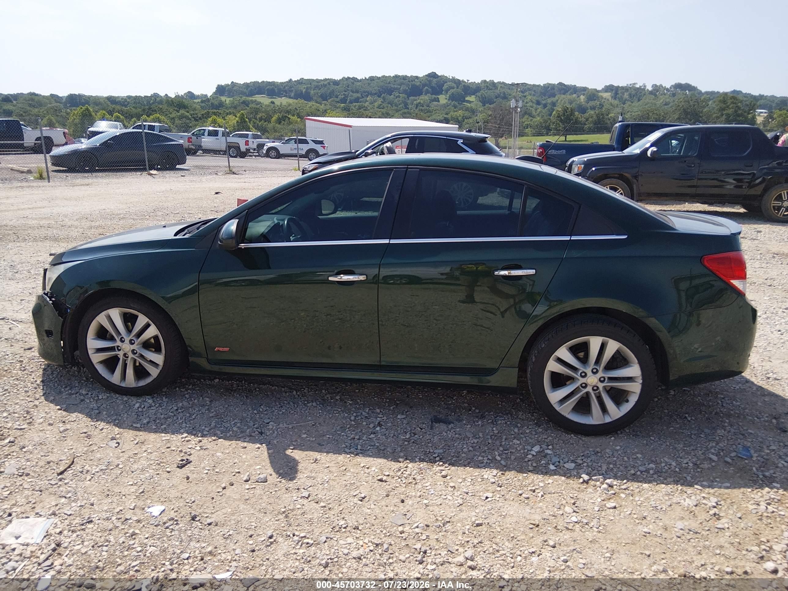 2015 Chevrolet Cruze Ltz Green vin: 1G1PG5SB4F7147811