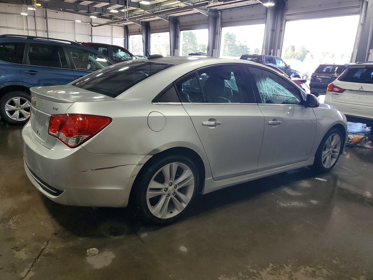 2015 Chevrolet Cruze Ltz Silver vin: 1G1PG5SB4F7189914