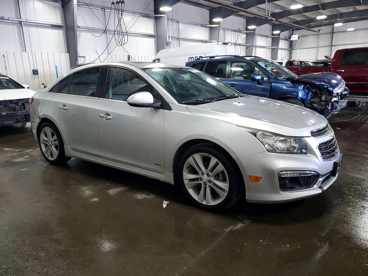2015 Chevrolet Cruze Ltz Silver vin: 1G1PG5SB4F7189914