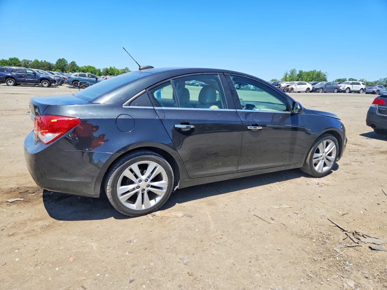 2015 Chevrolet Cruze Ltz Black vin: 1G1PG5SB4F7214326