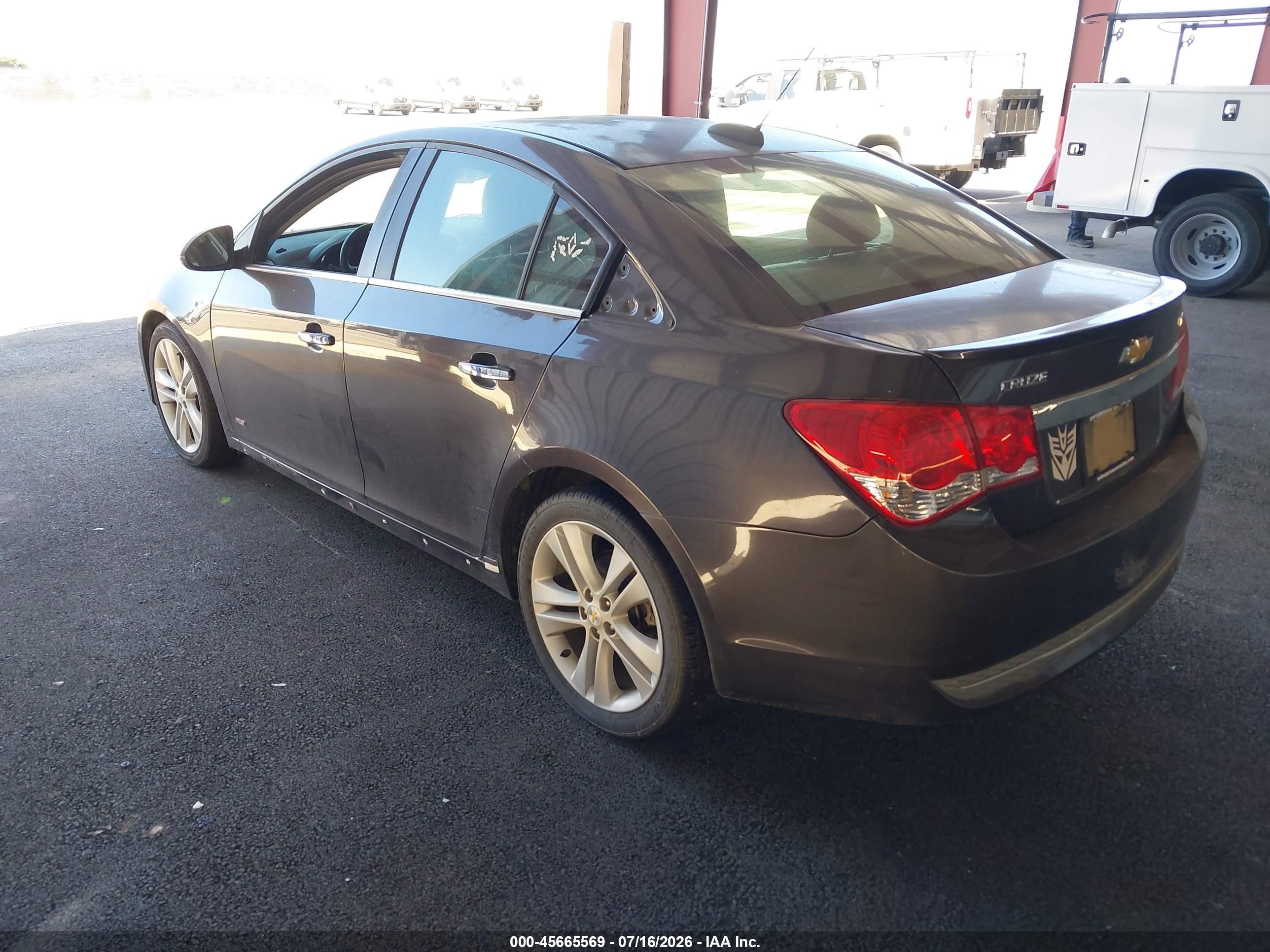 2015 Chevrolet Cruze Ltz Gray vin: 1G1PG5SB4F7227111