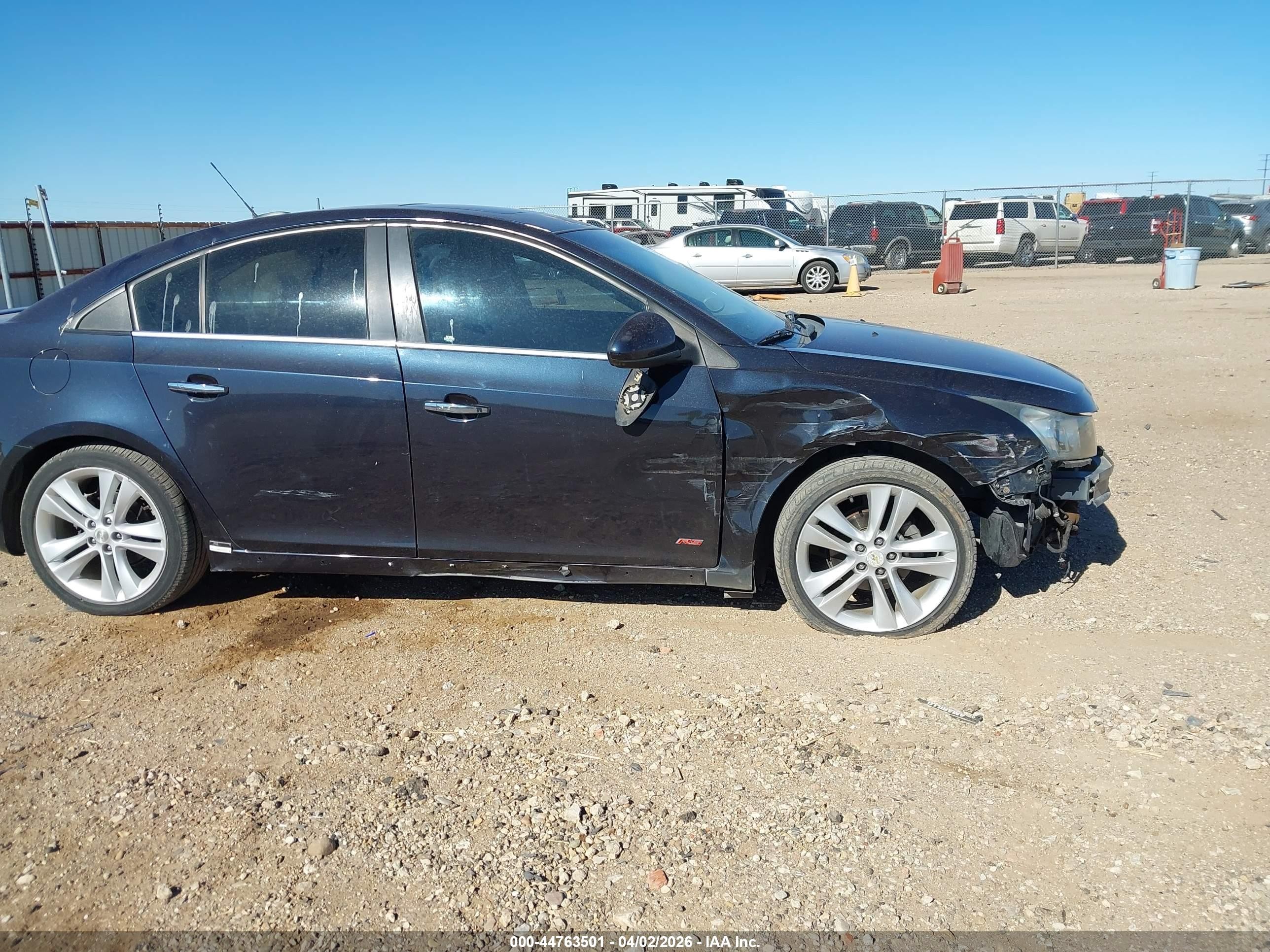 2015 Chevrolet Cruze Ltz Blue vin: 1G1PG5SB4F7230834