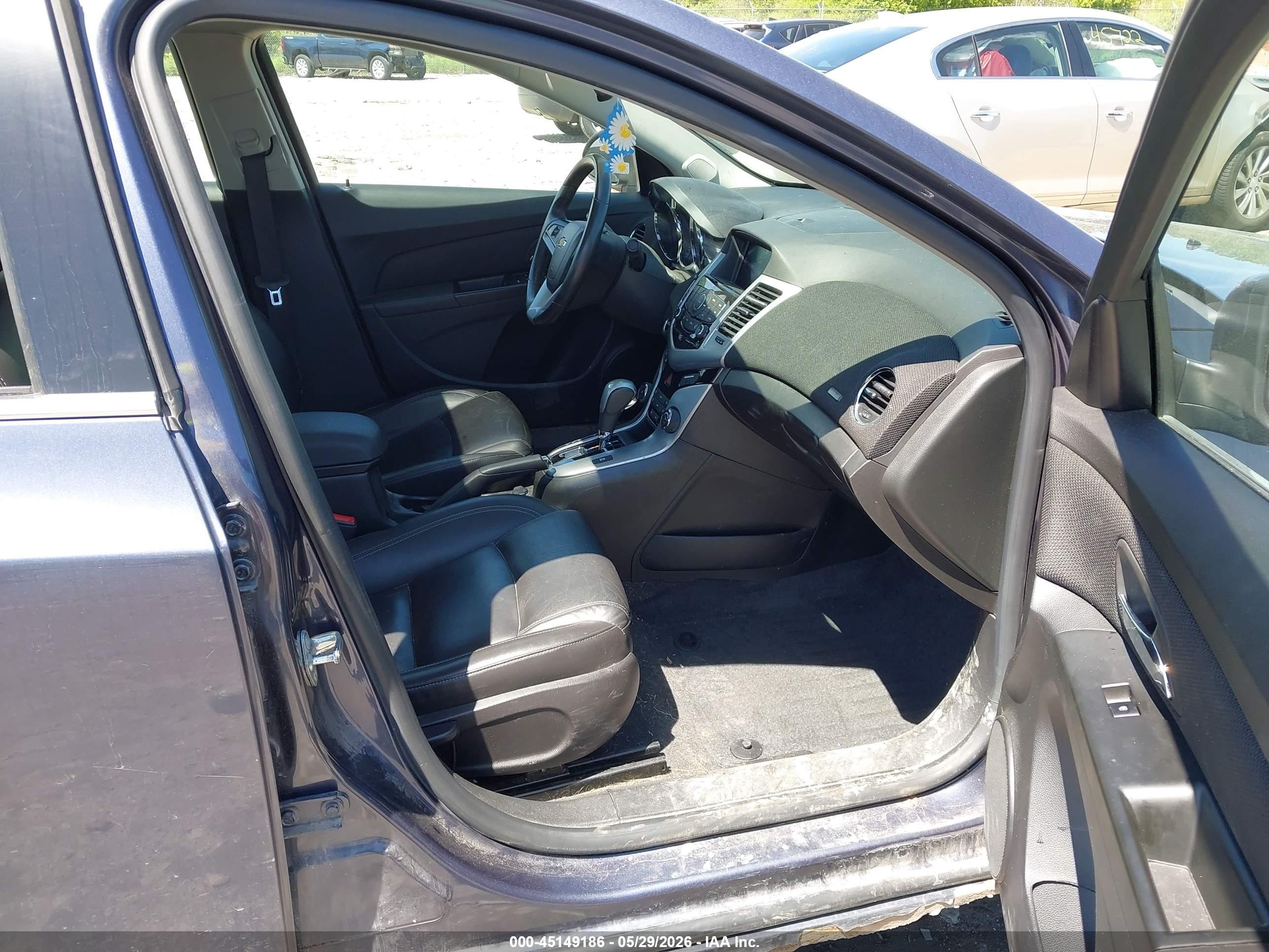 2013 Chevrolet Cruze Ltz Gray vin: 1G1PG5SB5D7159754