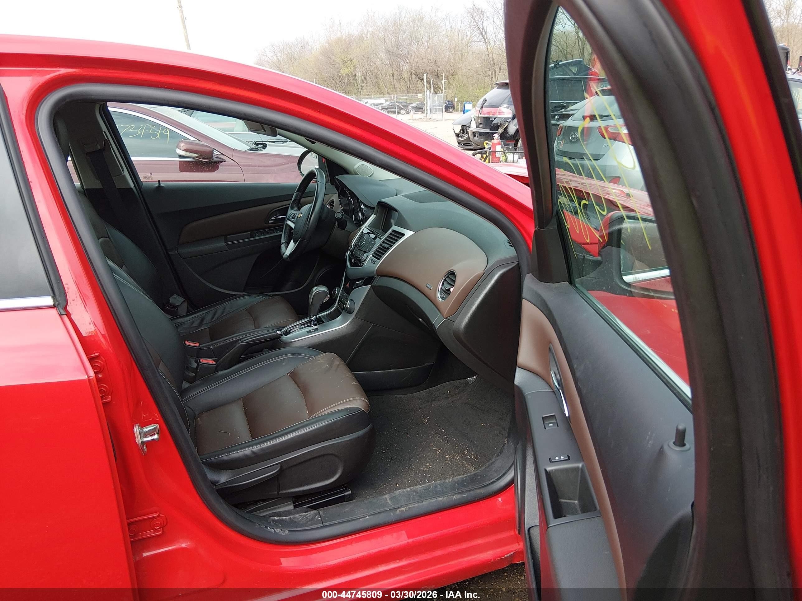 2015 Chevrolet Cruze Ltz Красный vin: 1G1PG5SB5F7167565