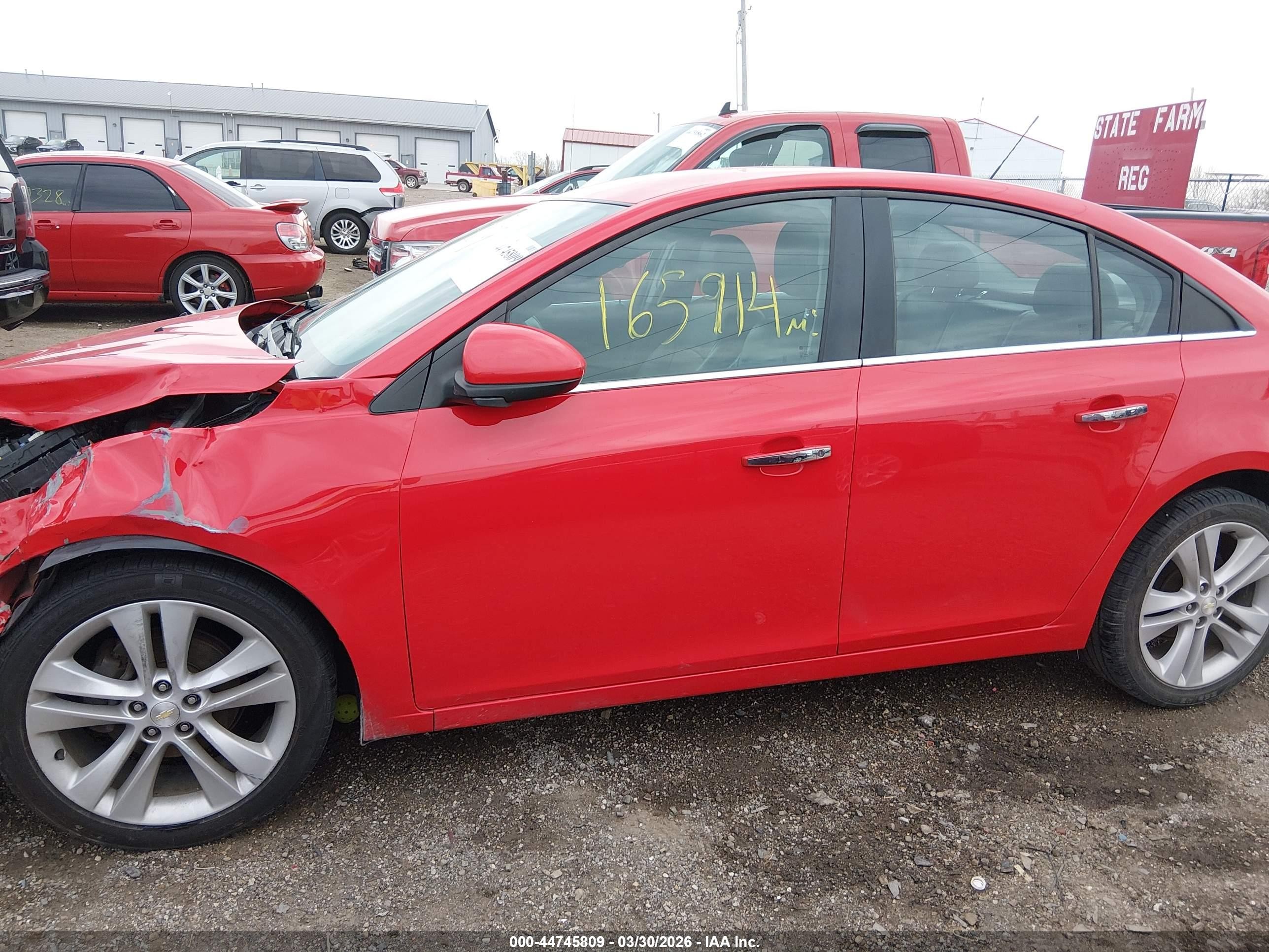 2015 Chevrolet Cruze Ltz Красный vin: 1G1PG5SB5F7167565