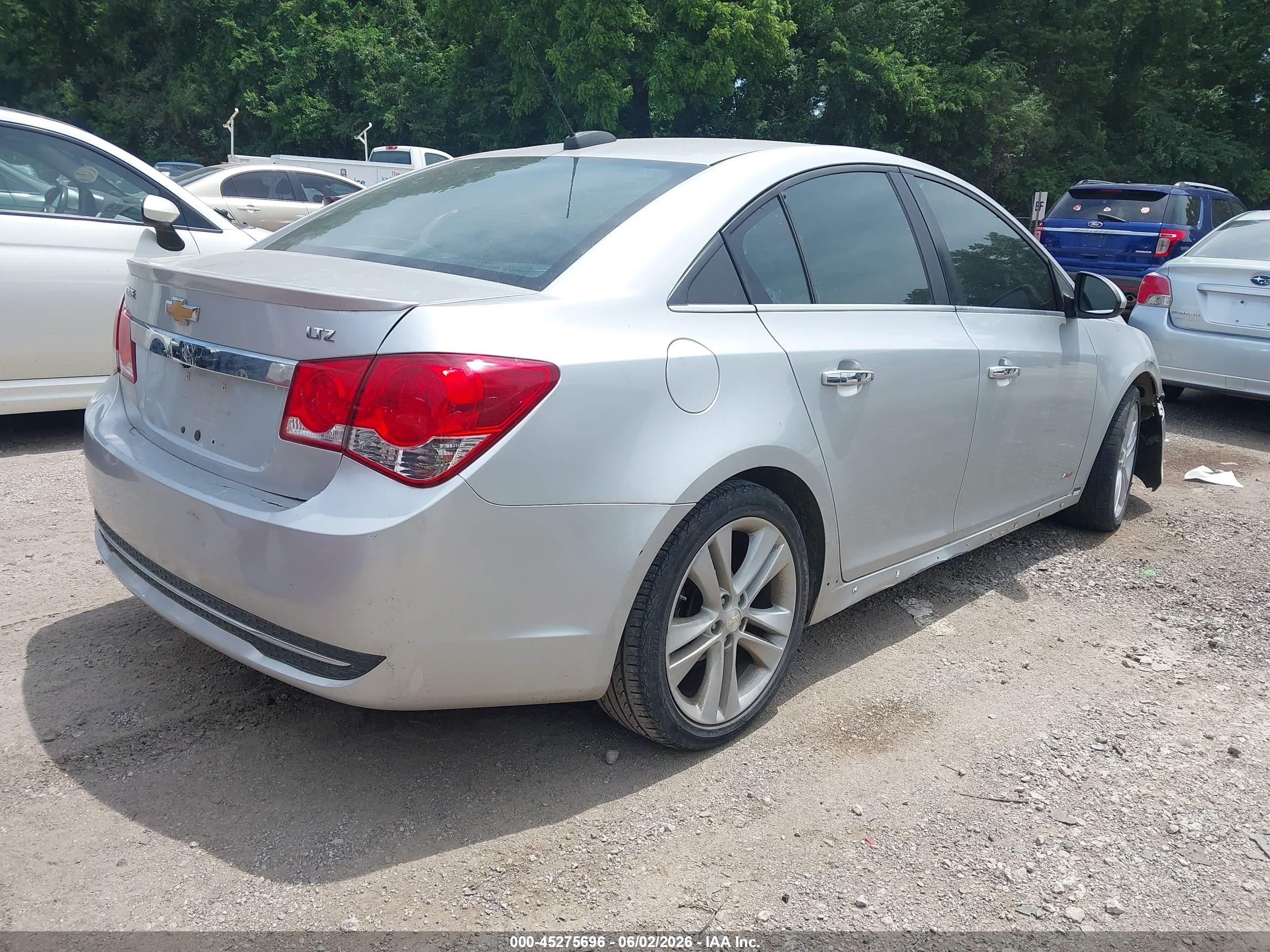 2015 Chevrolet Cruze Ltz Silver vin: 1G1PG5SB5F7186228
